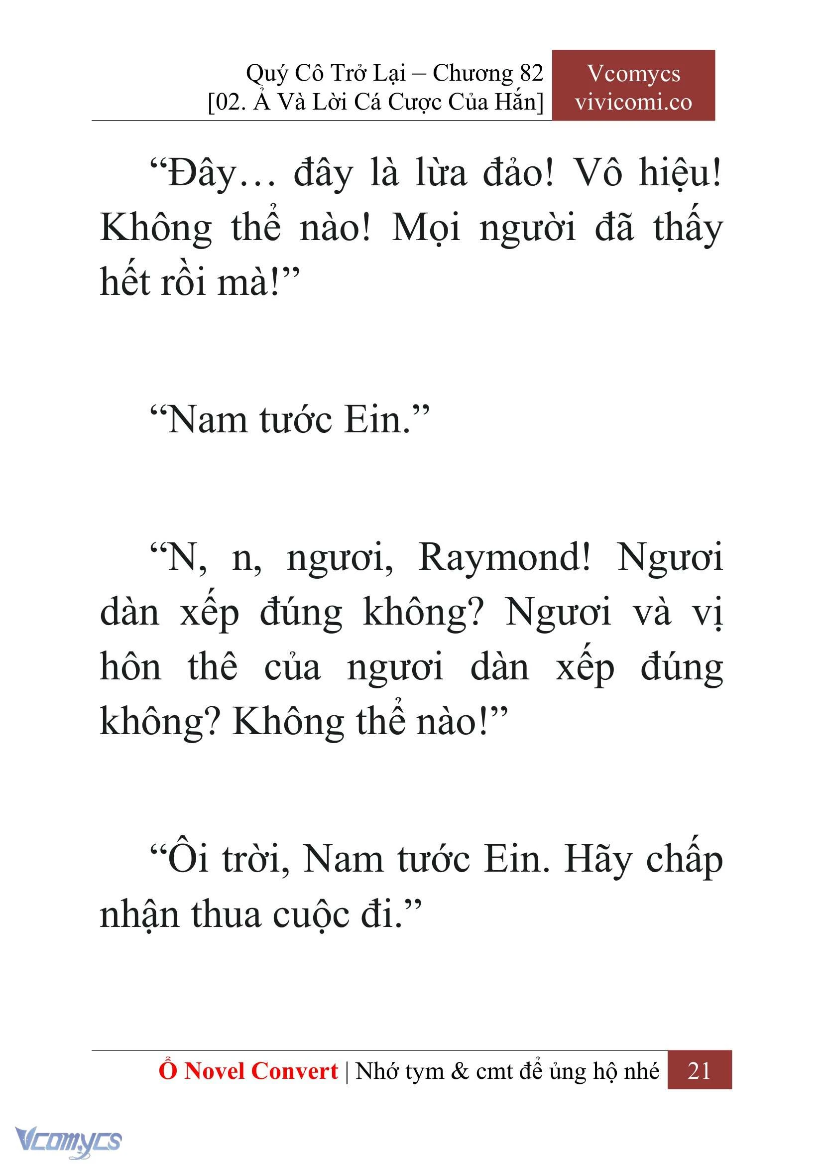 [Novel] Quý Cô Trở Lại Chapter  82 - 23