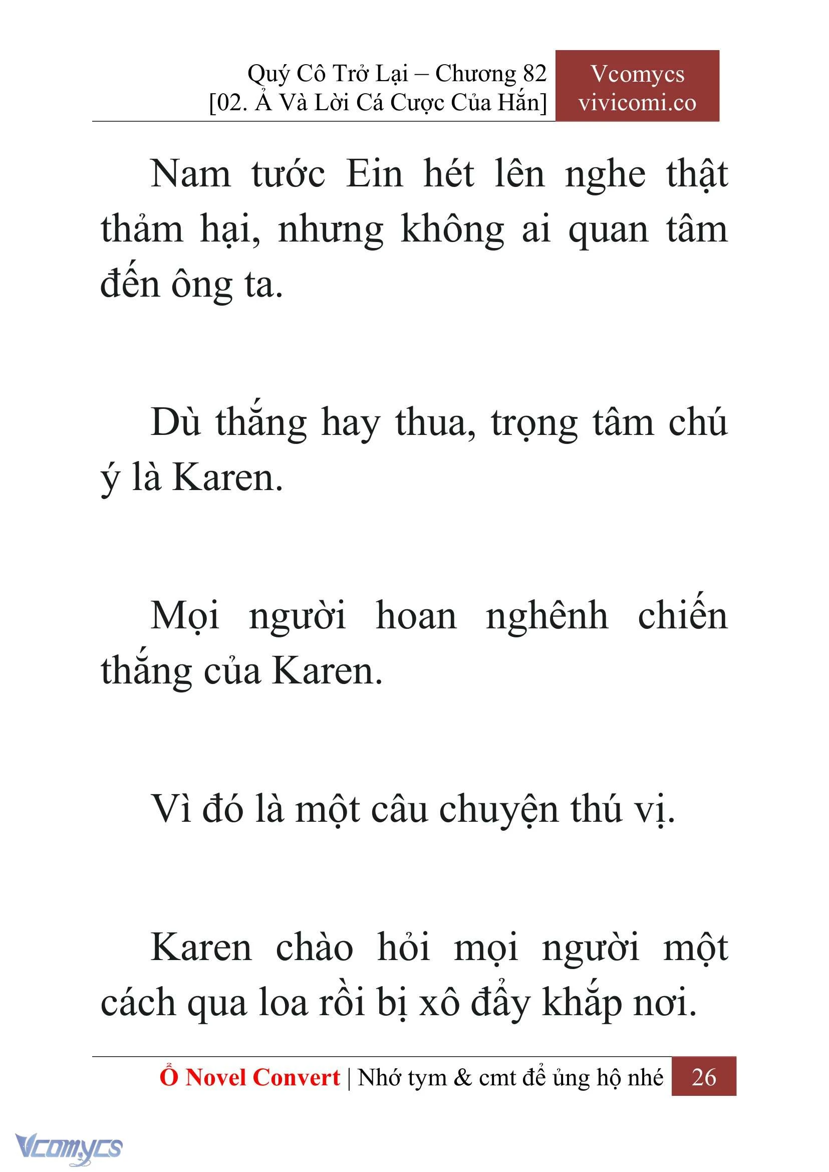 [Novel] Quý Cô Trở Lại Chapter  82 - 28