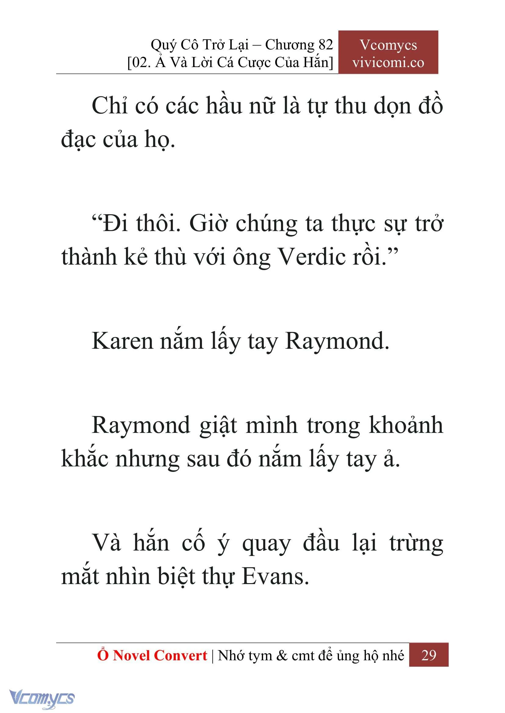 [Novel] Quý Cô Trở Lại Chapter  82 - 31