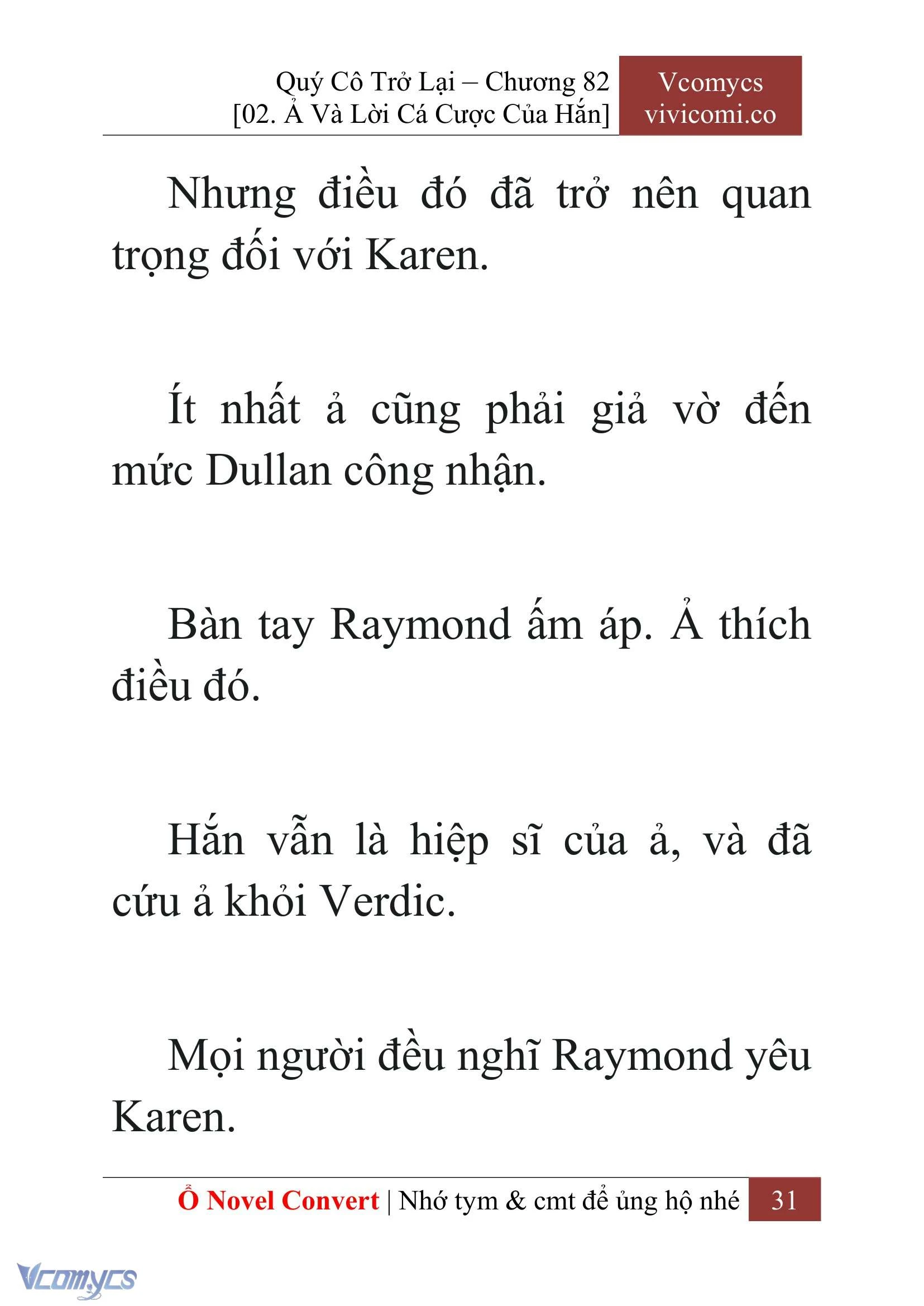 [Novel] Quý Cô Trở Lại Chapter  82 - 33