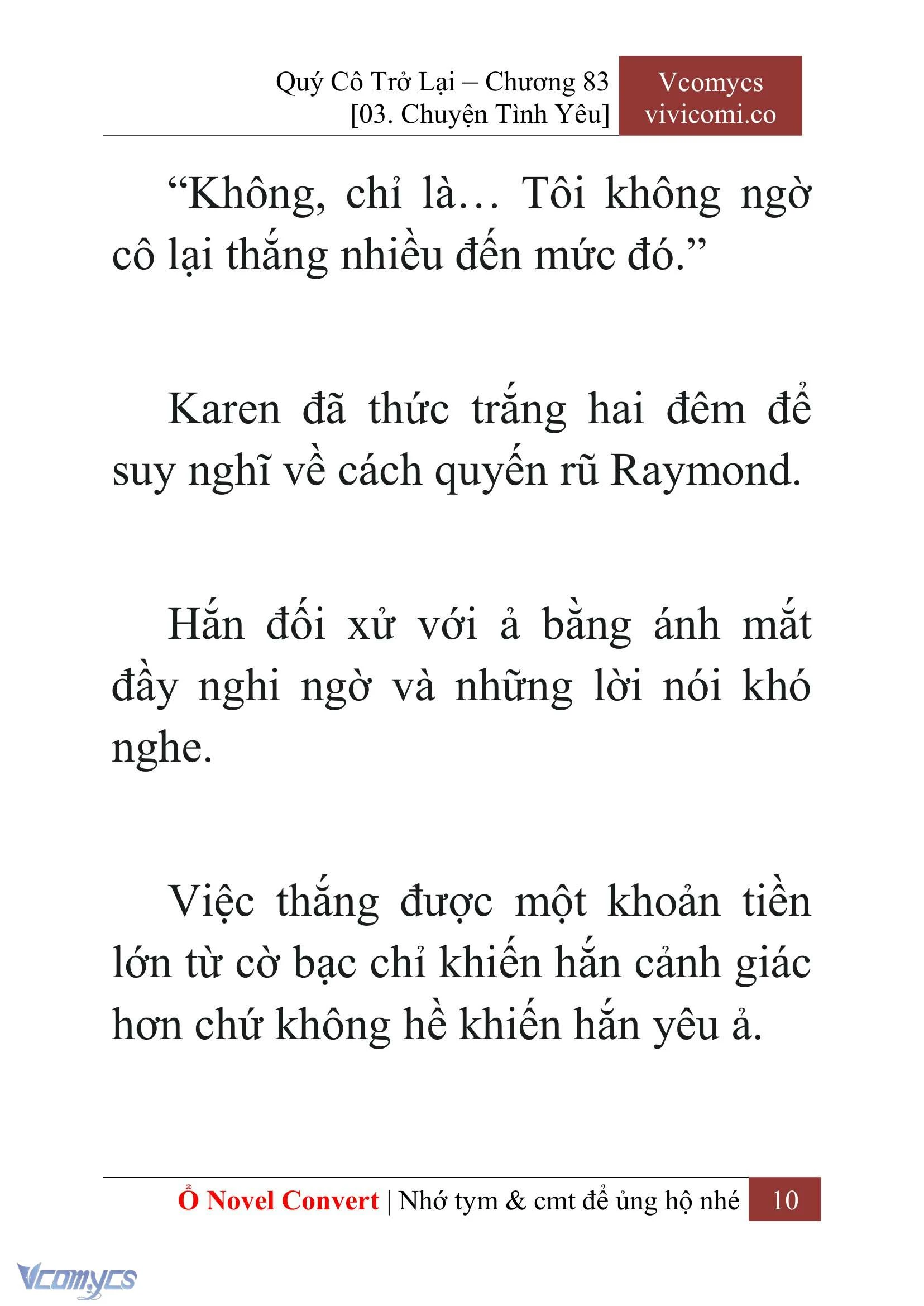 [Novel] Quý Cô Trở Lại Chapter  83 - 12