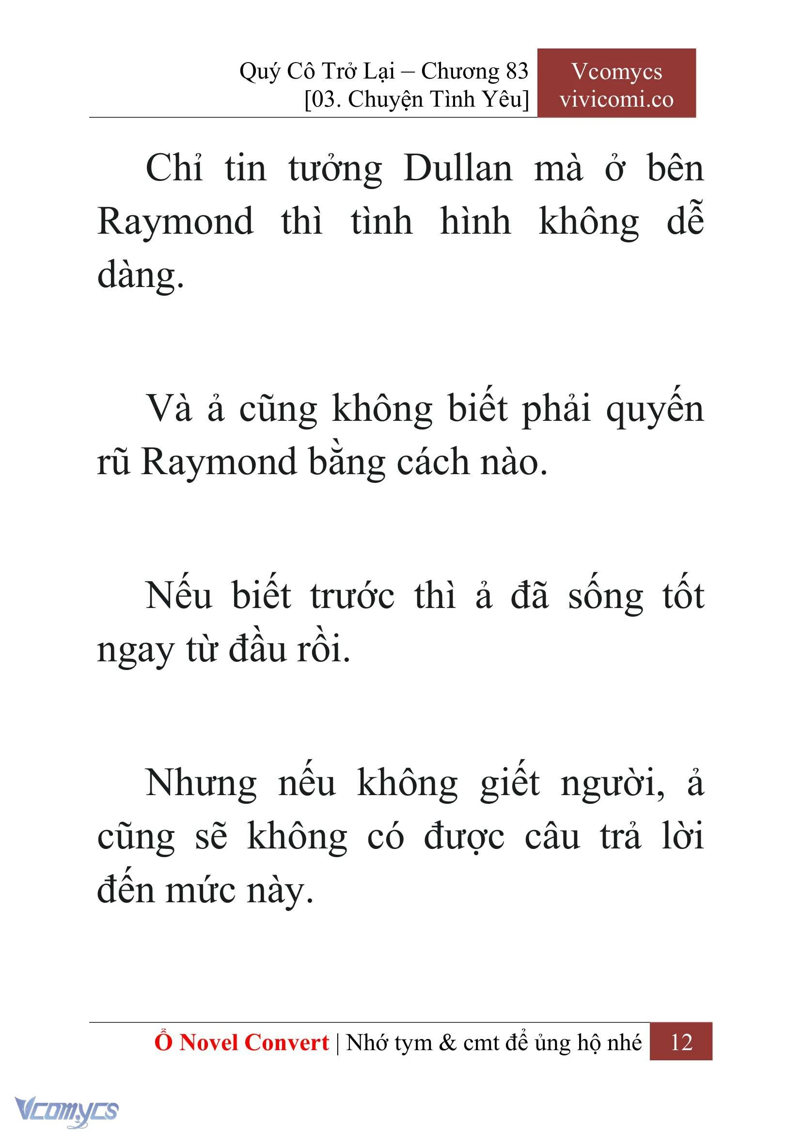 [Novel] Quý Cô Trở Lại Chapter  83 - 14