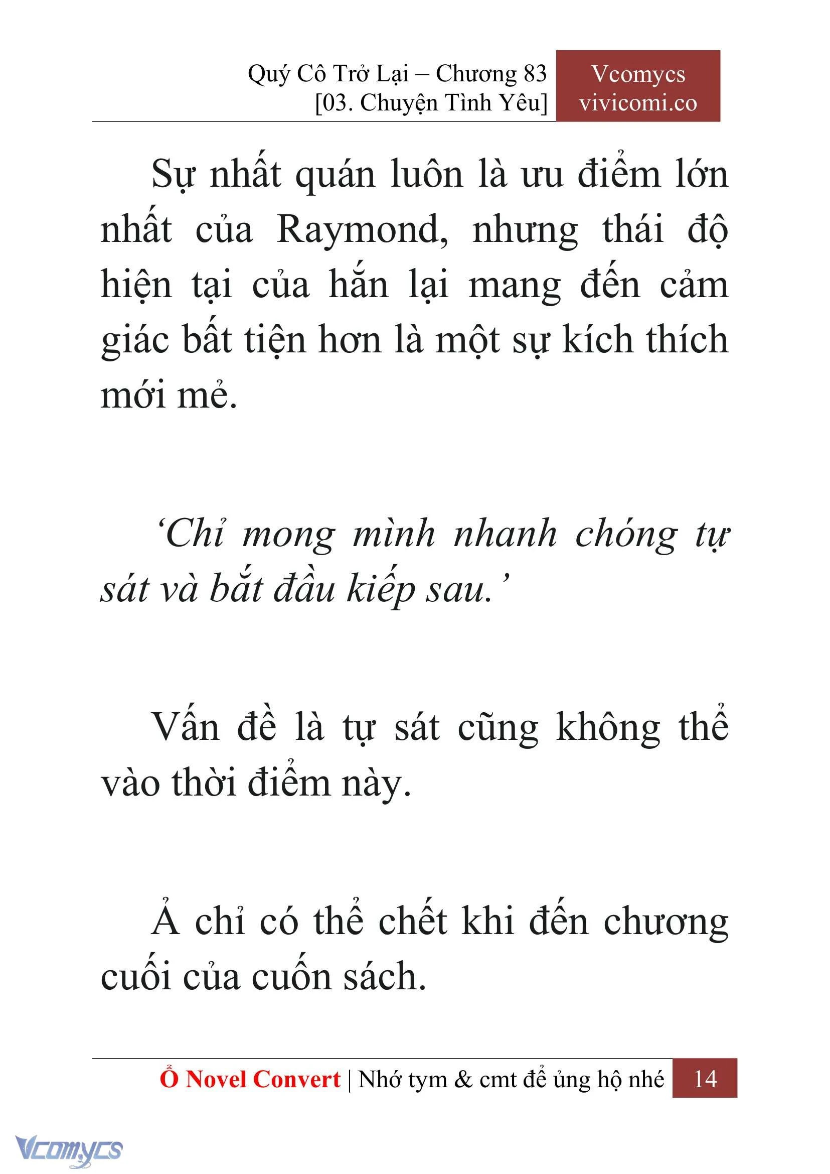 [Novel] Quý Cô Trở Lại Chapter  83 - 16