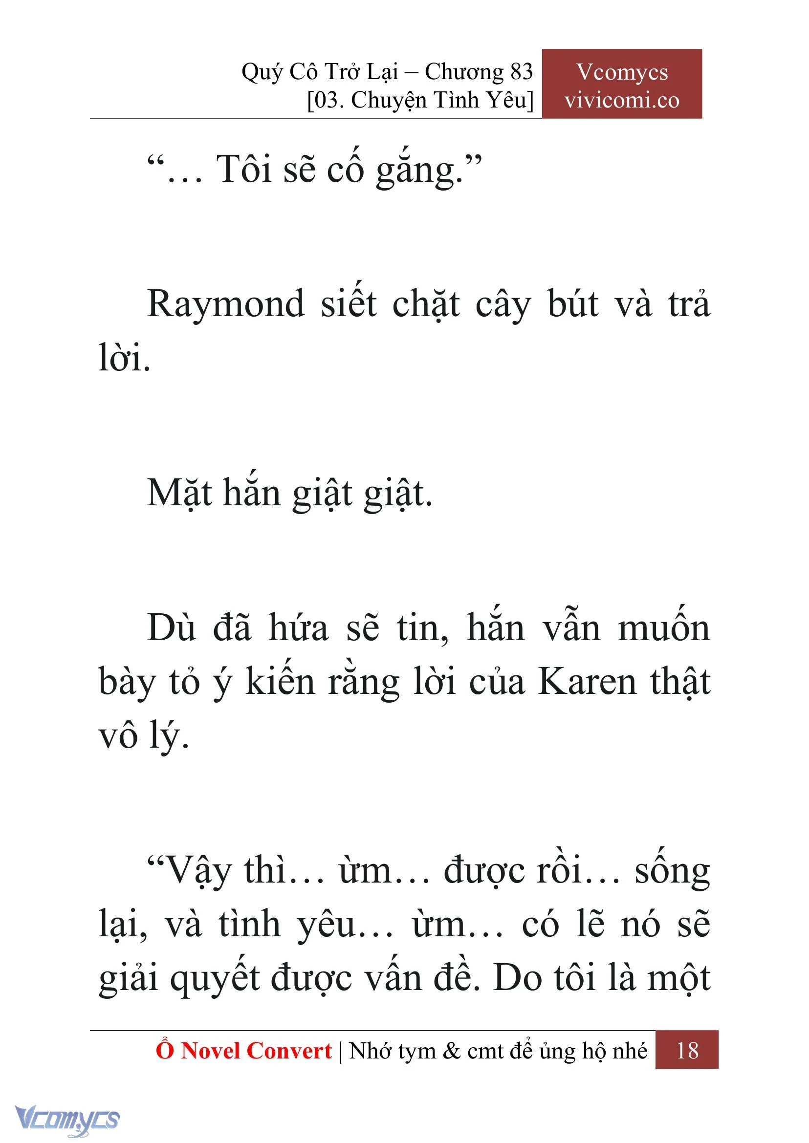 [Novel] Quý Cô Trở Lại Chapter  83 - 20