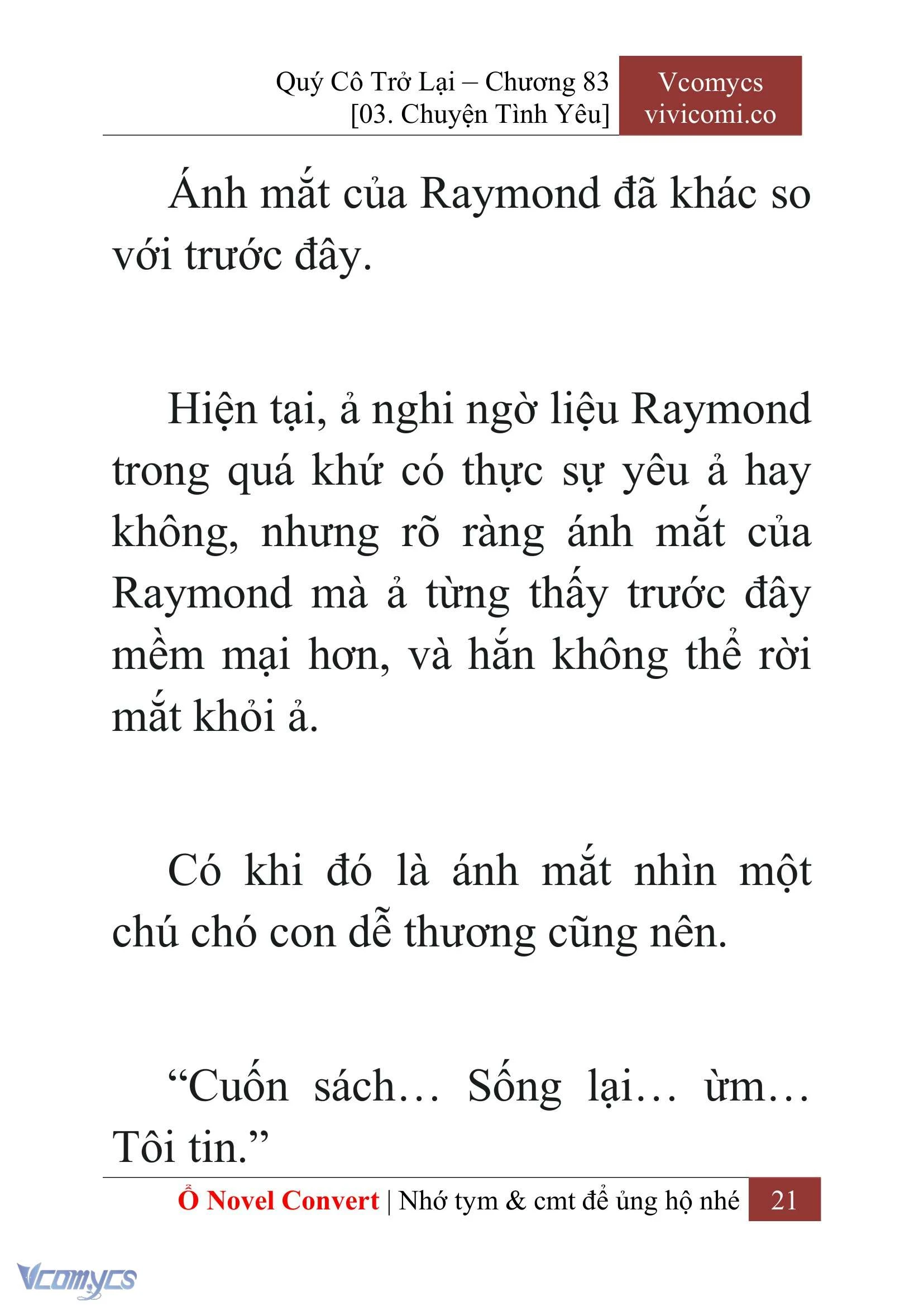 [Novel] Quý Cô Trở Lại Chapter  83 - 23