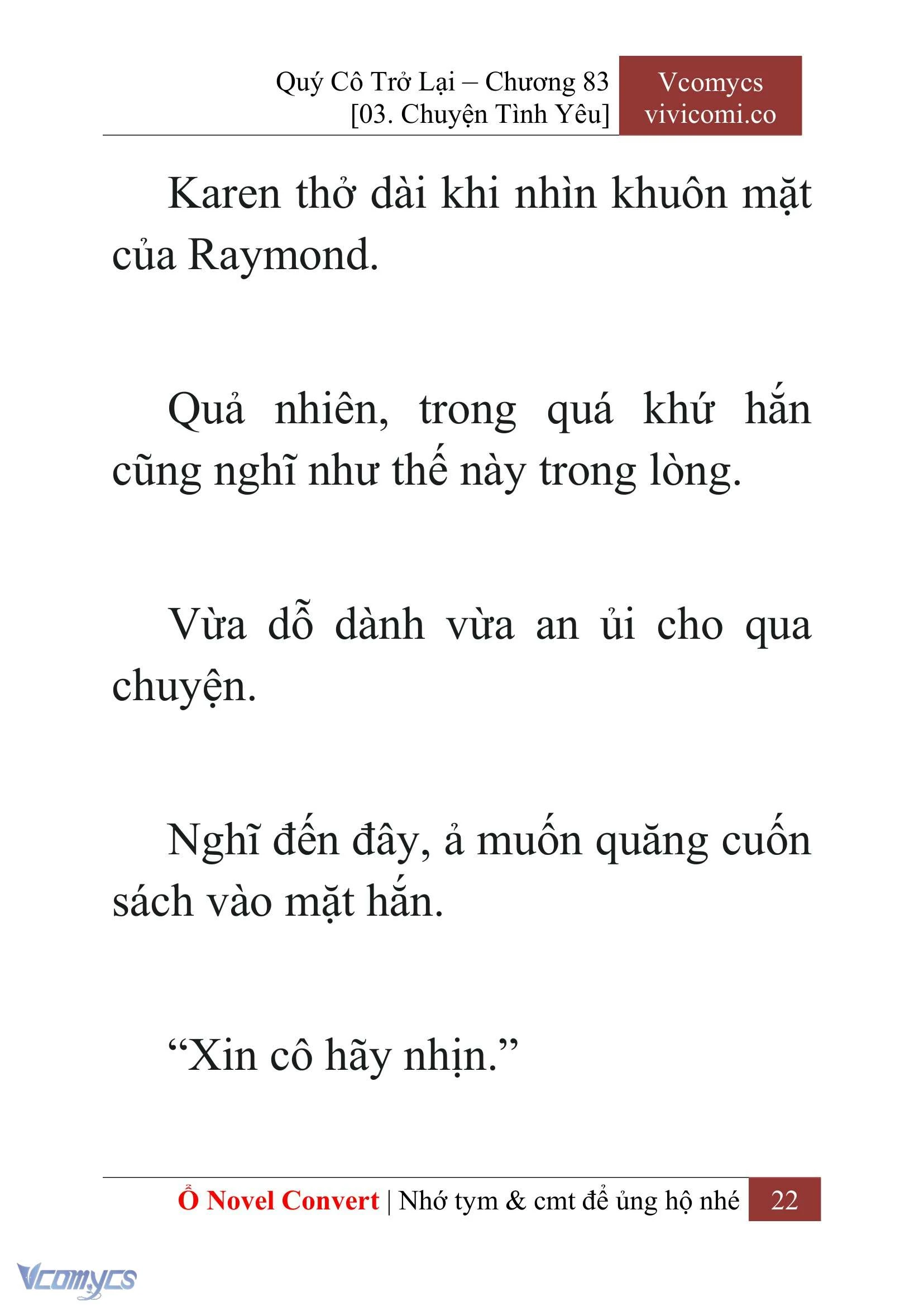 [Novel] Quý Cô Trở Lại Chapter  83 - 24