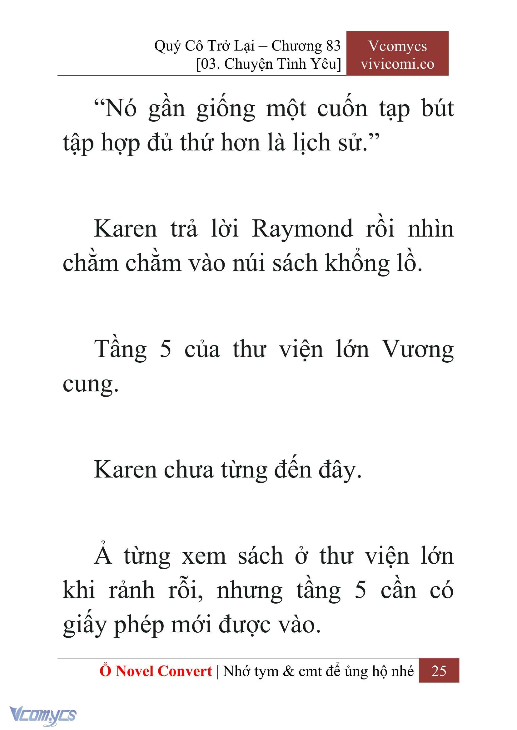 [Novel] Quý Cô Trở Lại Chapter  83 - 27