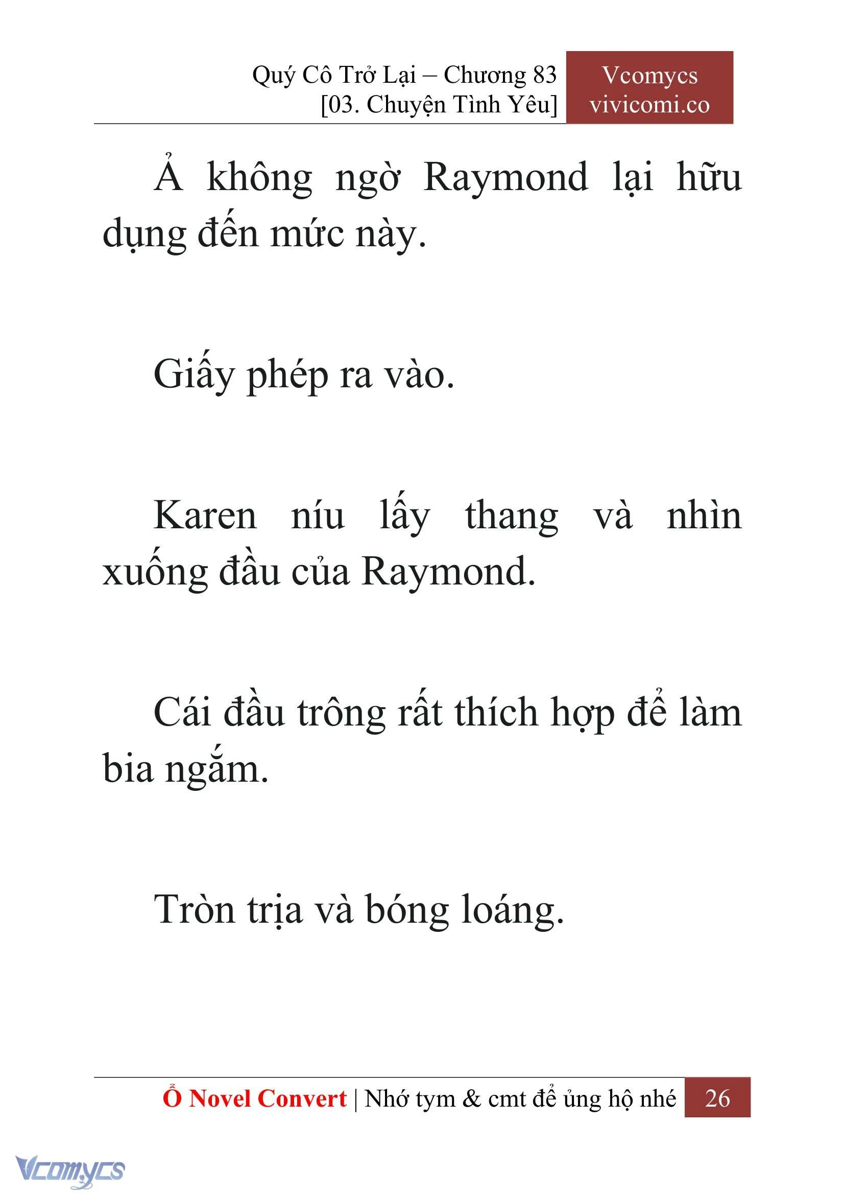 [Novel] Quý Cô Trở Lại Chapter  83 - 28