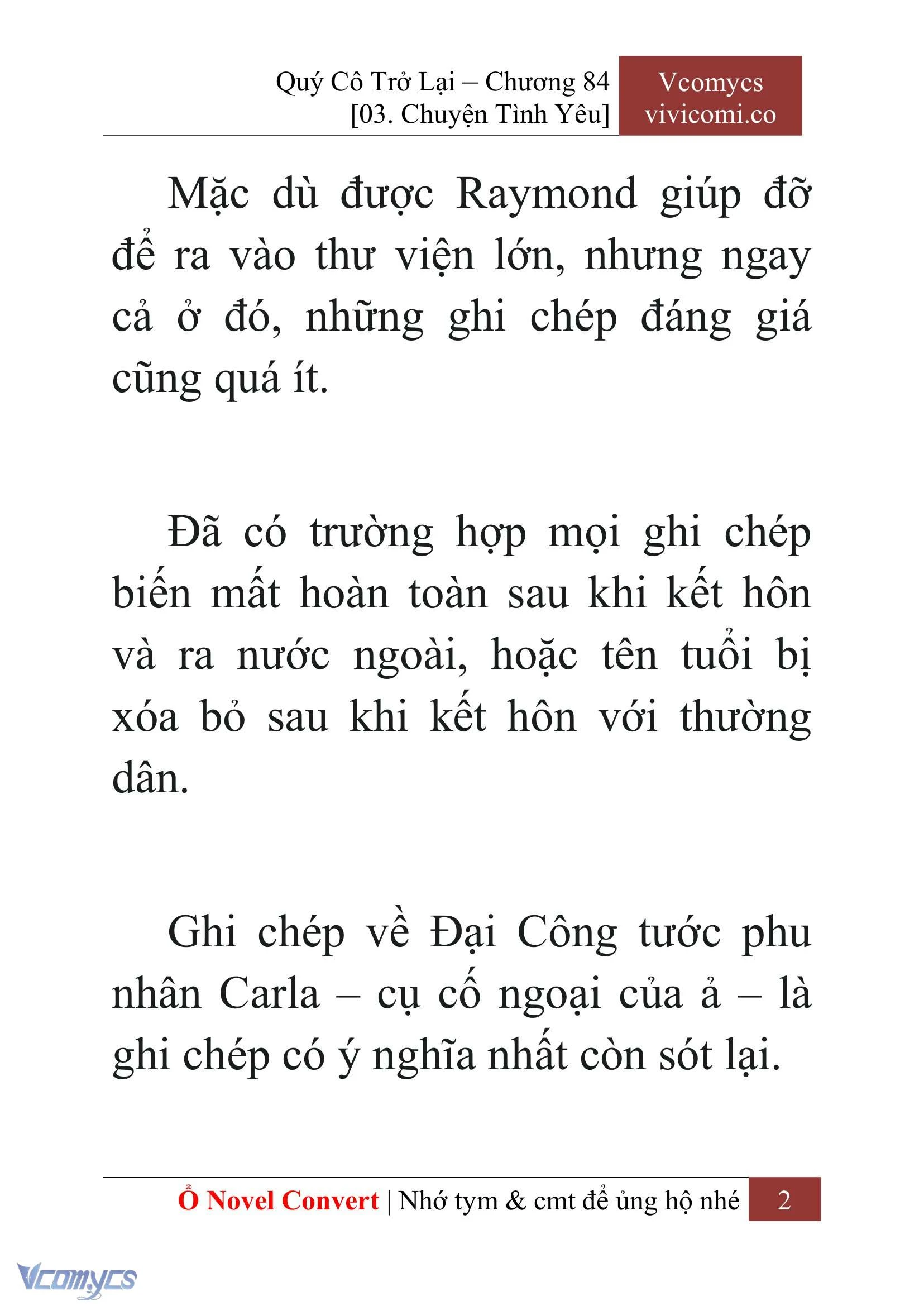 [Novel] Quý Cô Trở Lại Chapter  84 - 4