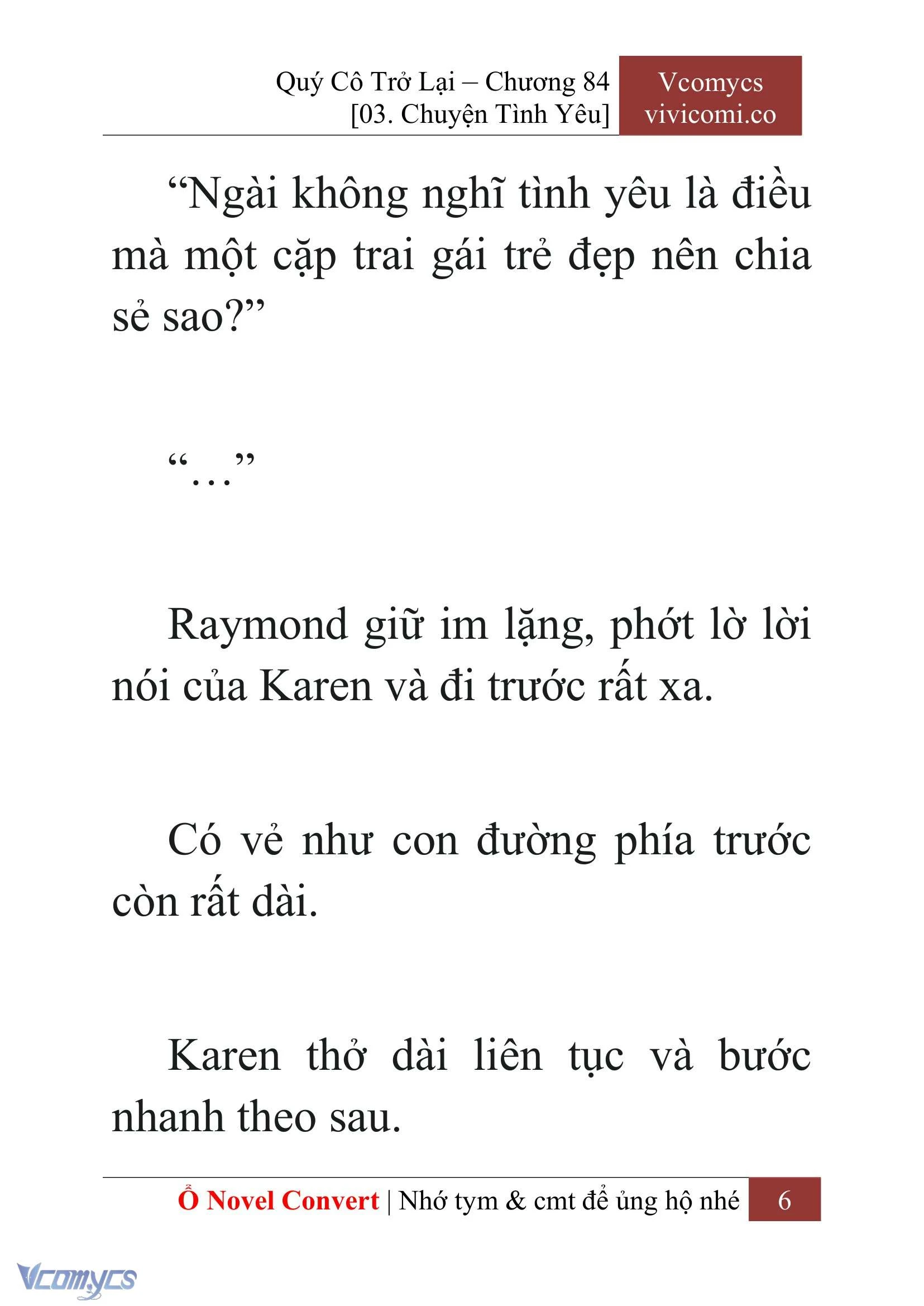 [Novel] Quý Cô Trở Lại Chapter  84 - 8