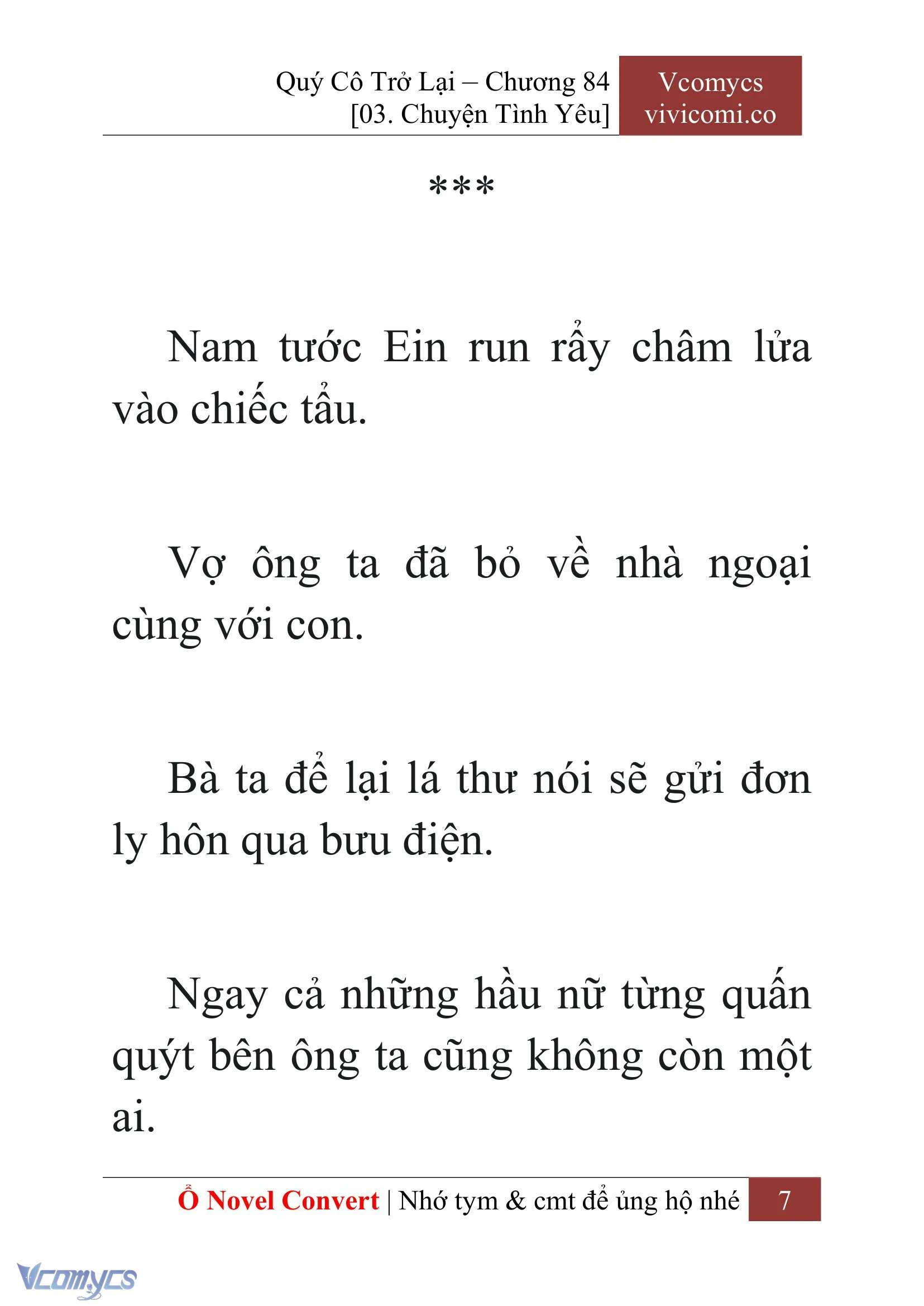 [Novel] Quý Cô Trở Lại Chapter  84 - 9