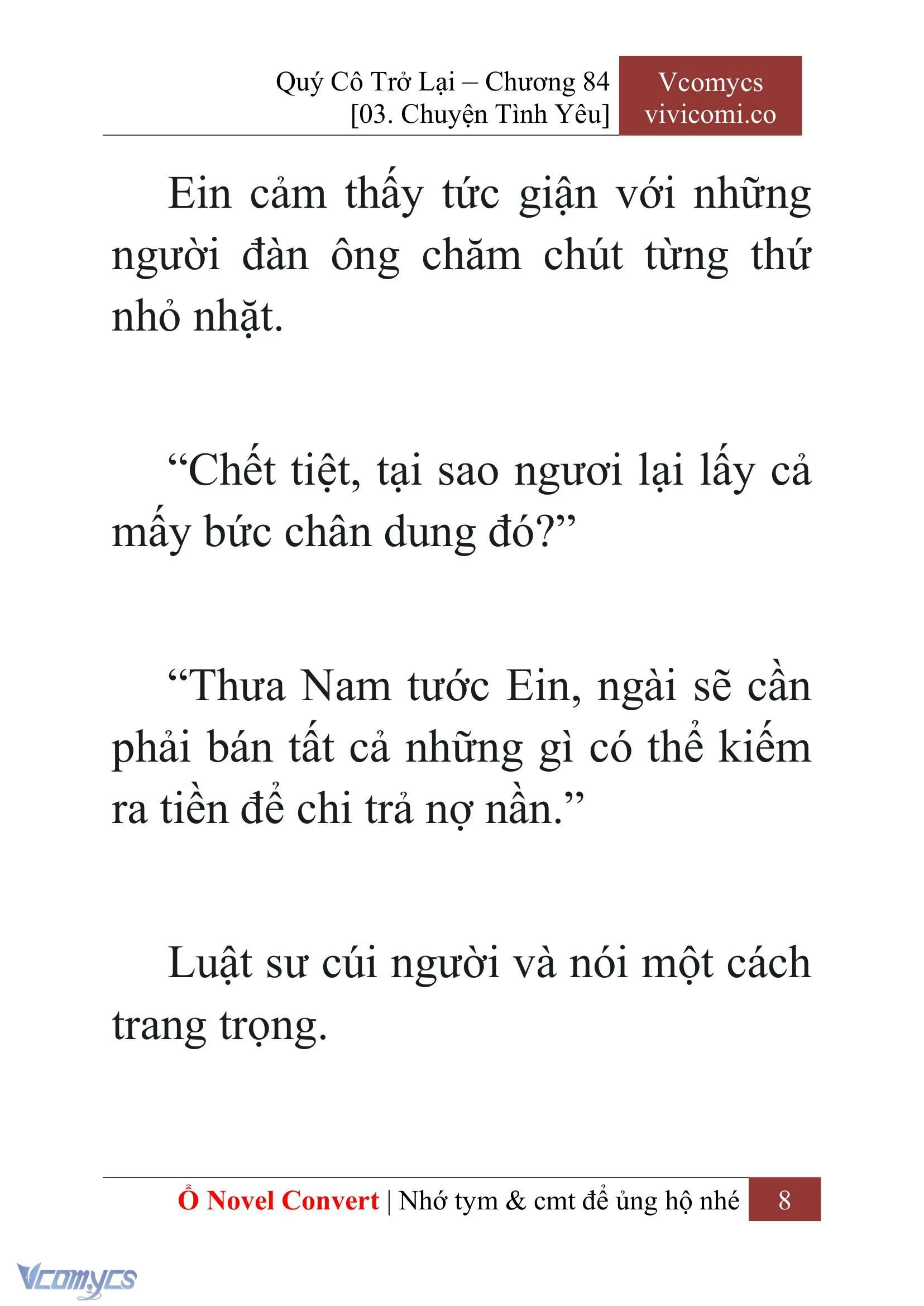 [Novel] Quý Cô Trở Lại Chapter  84 - 10