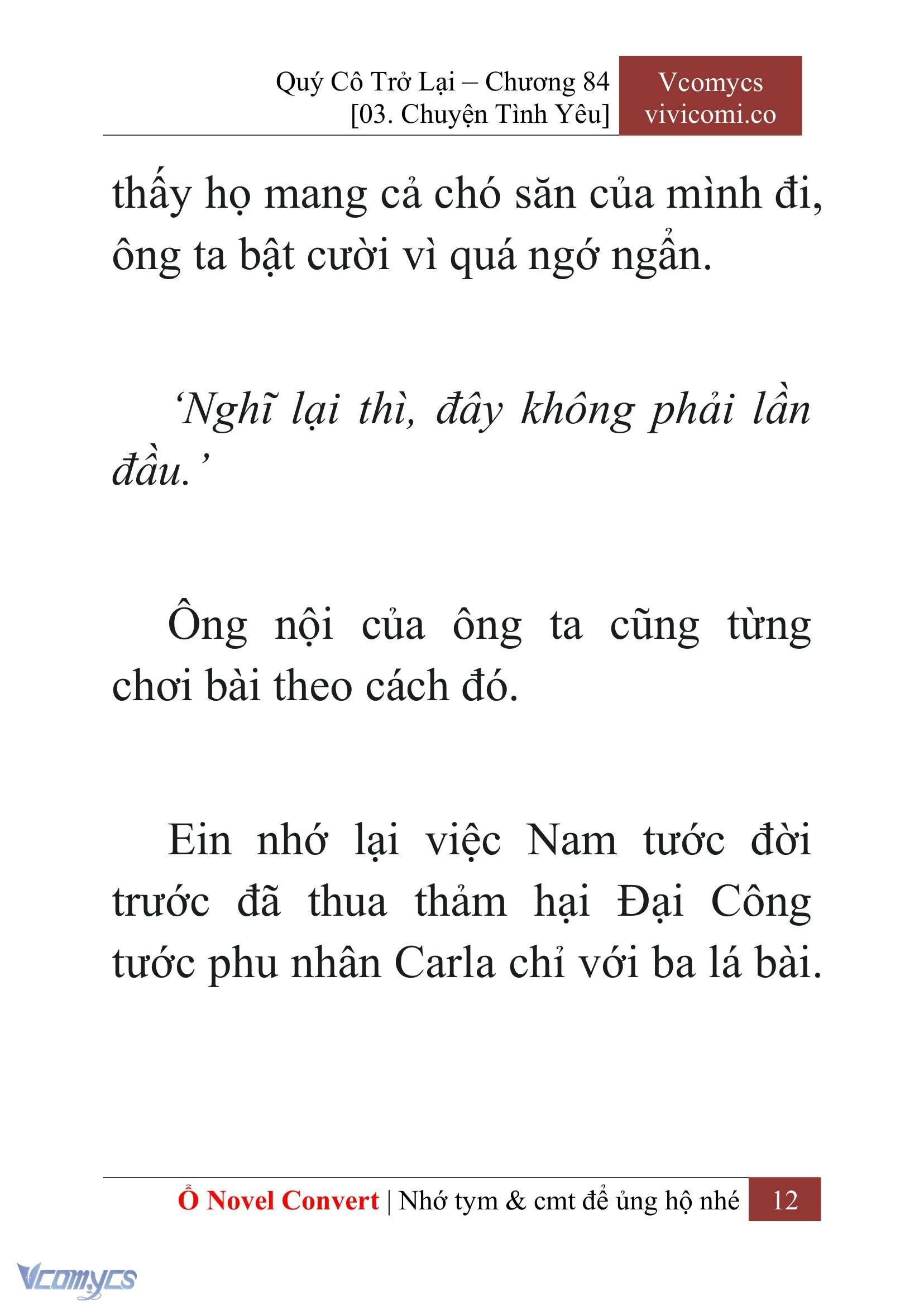 [Novel] Quý Cô Trở Lại Chapter  84 - 14