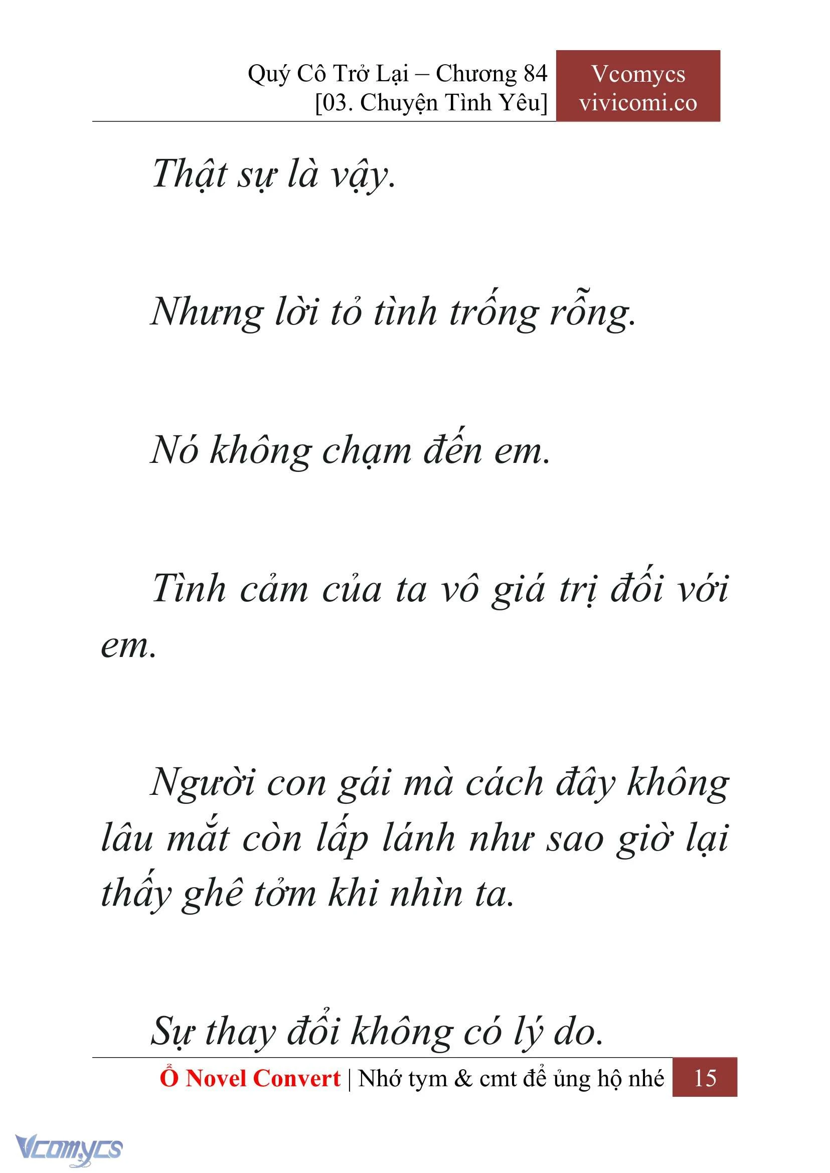 [Novel] Quý Cô Trở Lại Chapter  84 - 17