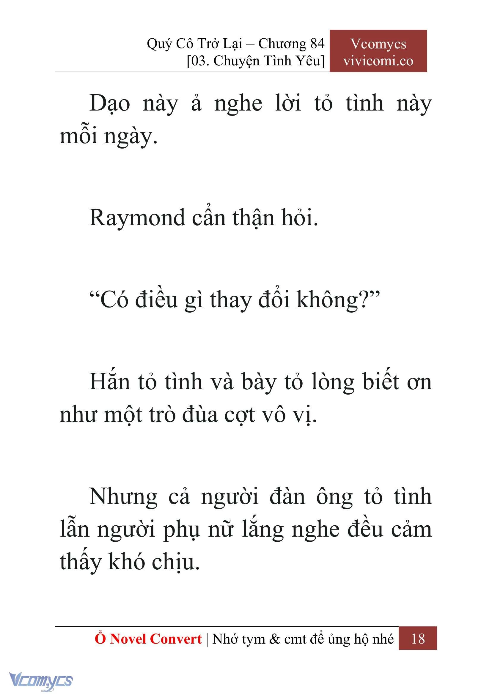 [Novel] Quý Cô Trở Lại Chapter  84 - 20