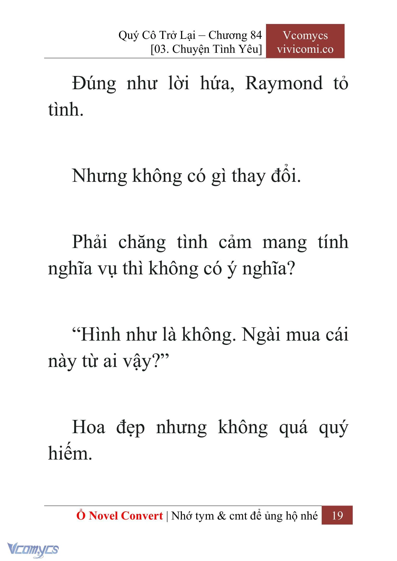 [Novel] Quý Cô Trở Lại Chapter  84 - 21