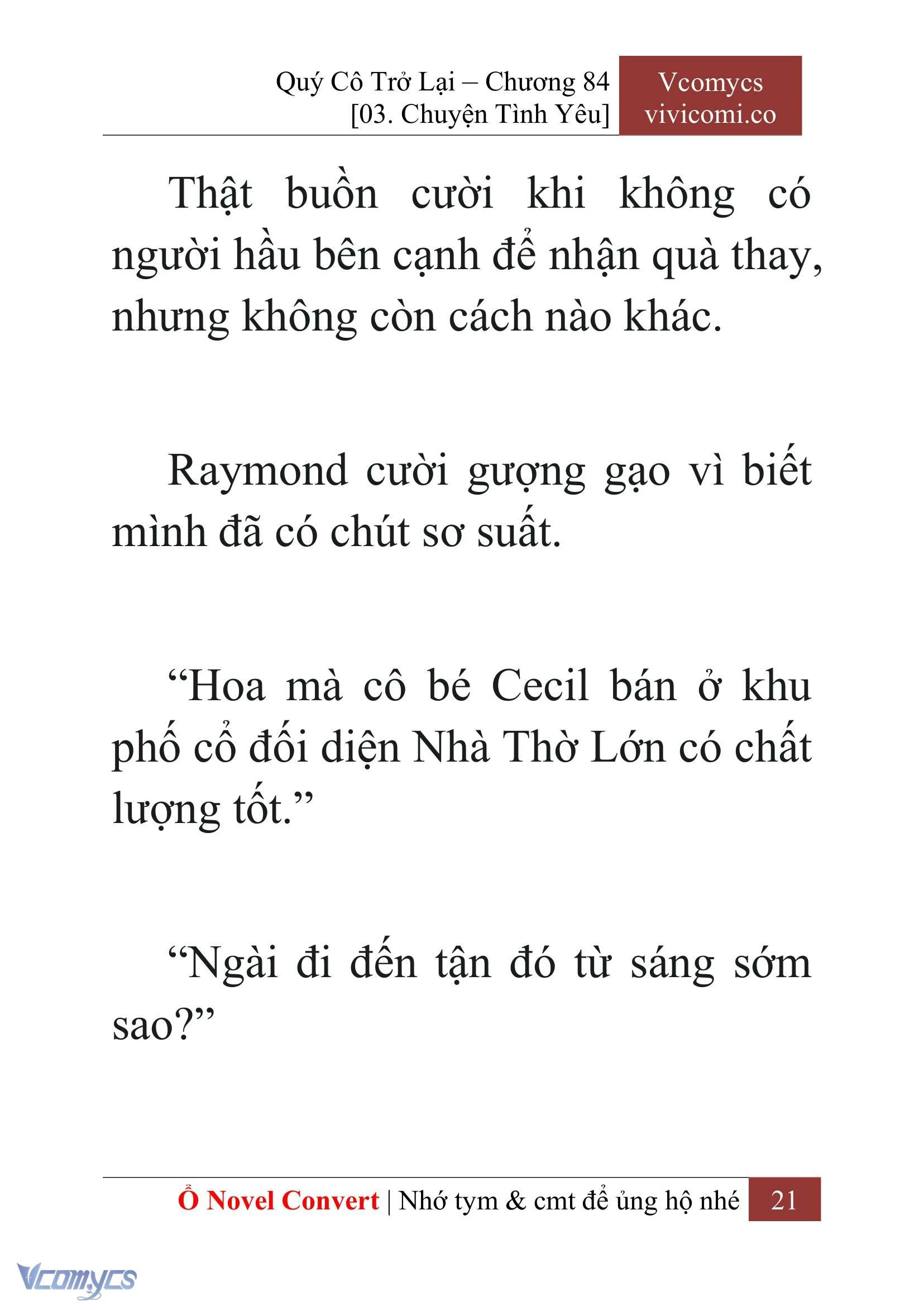 [Novel] Quý Cô Trở Lại Chapter  84 - 23
