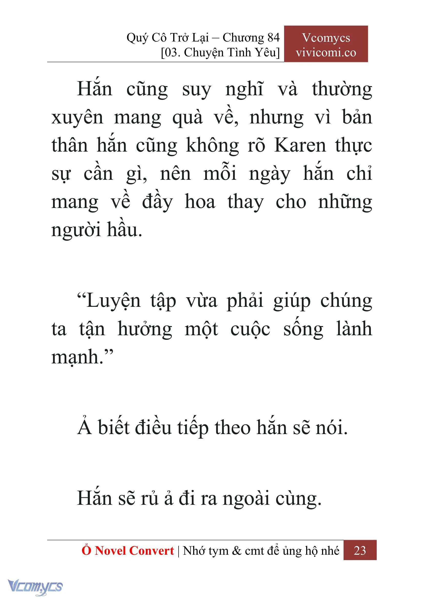 [Novel] Quý Cô Trở Lại Chapter  84 - 25