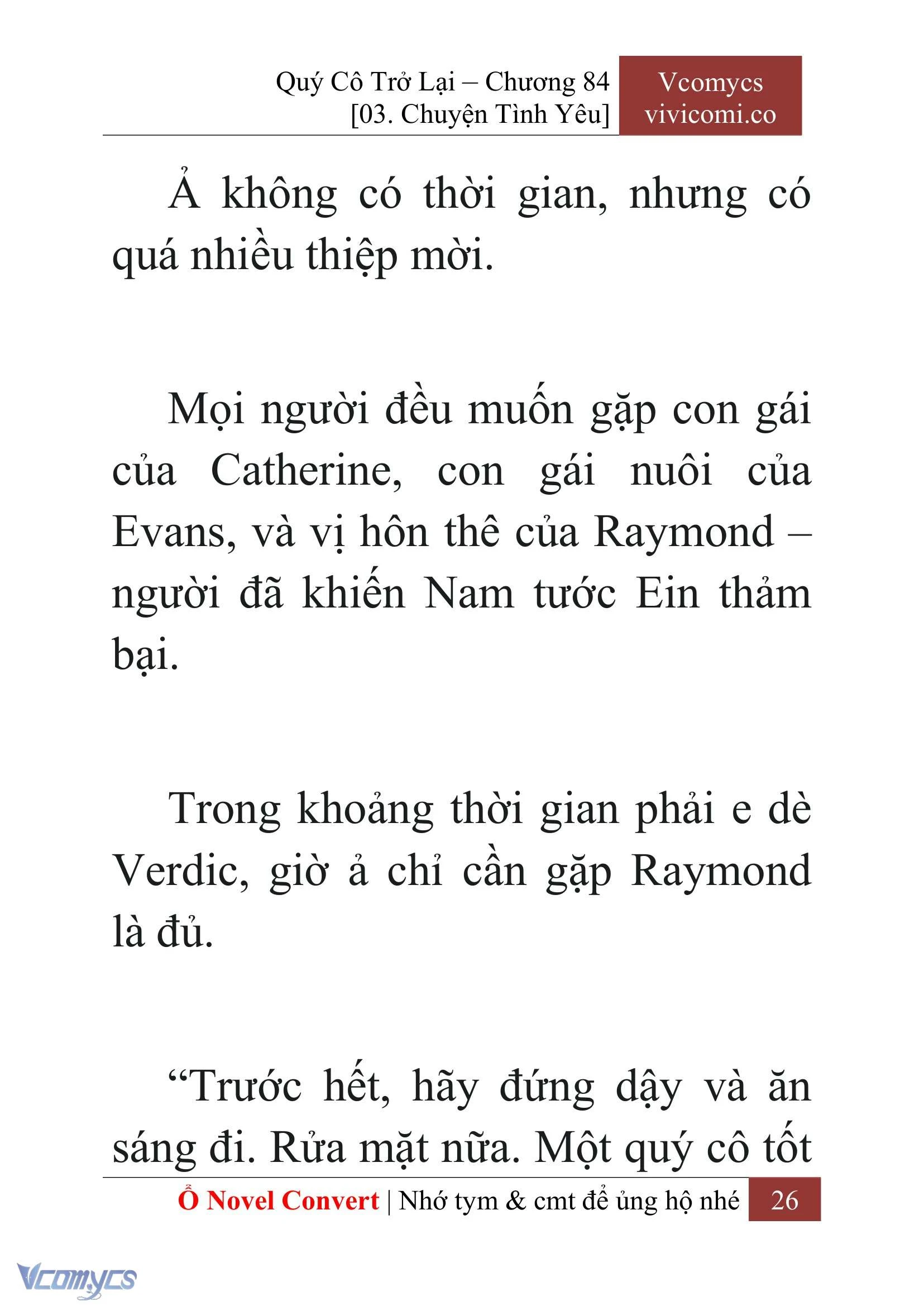 [Novel] Quý Cô Trở Lại Chapter  84 - 28