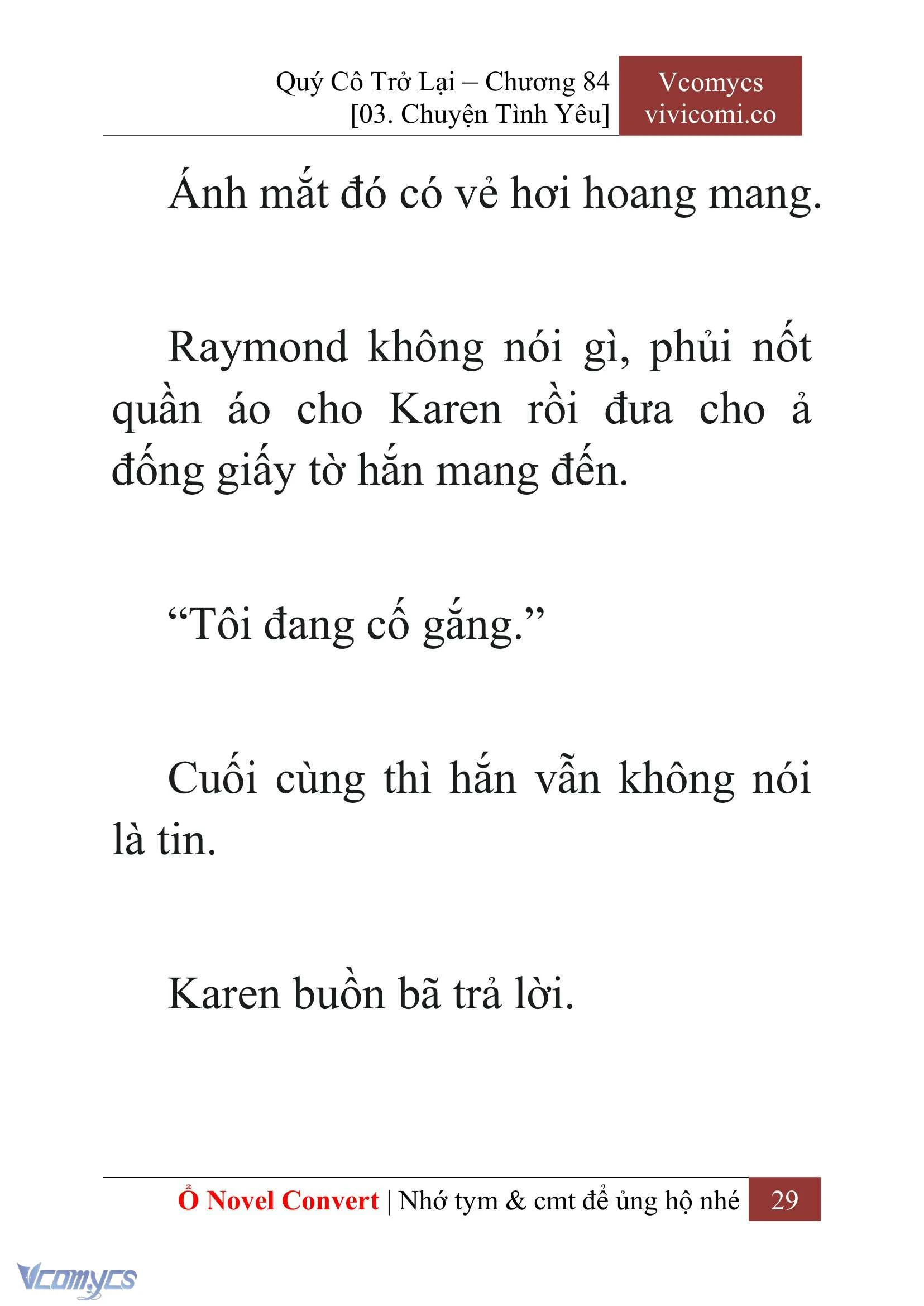 [Novel] Quý Cô Trở Lại Chapter  84 - 31