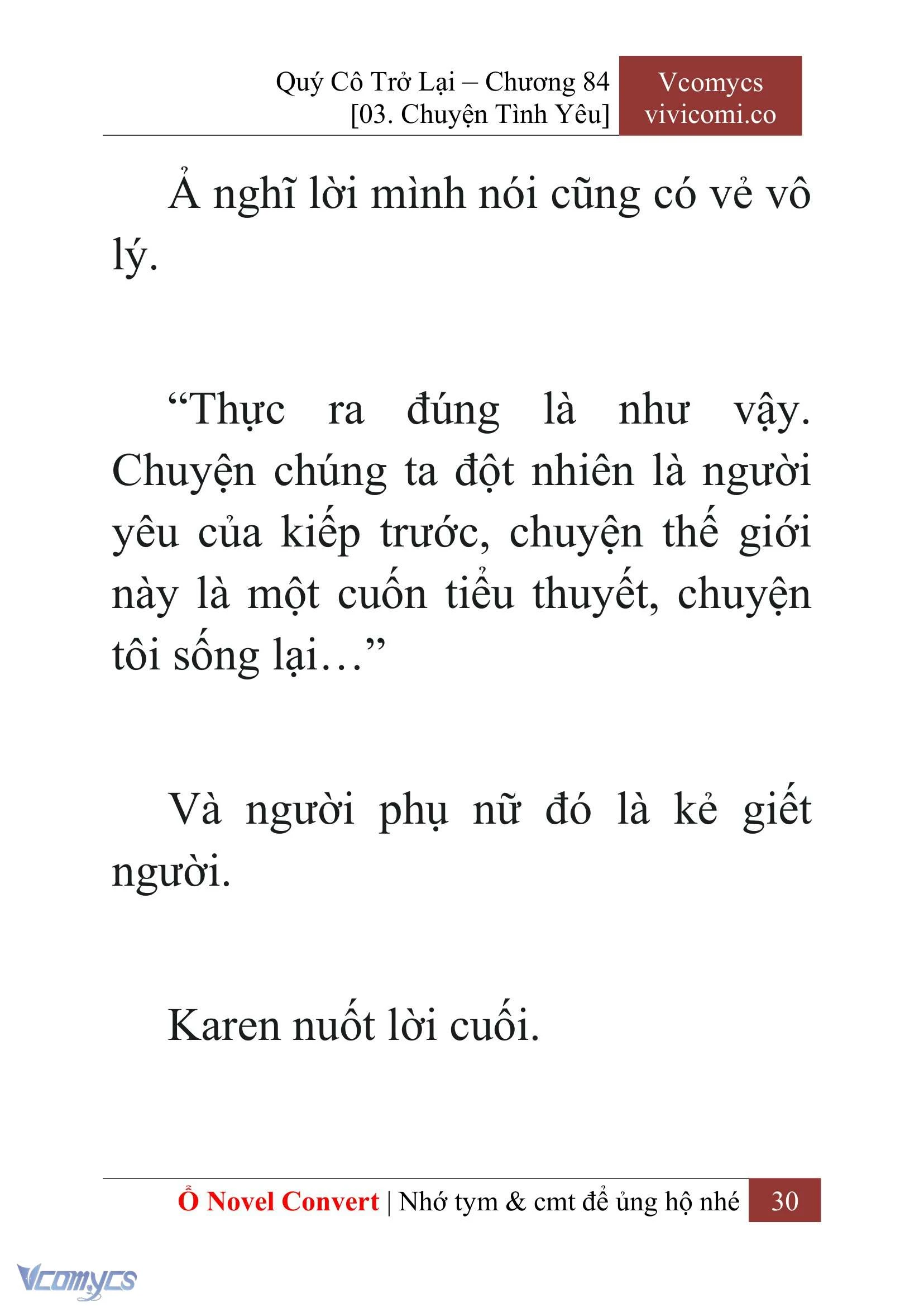 [Novel] Quý Cô Trở Lại Chapter  84 - 32
