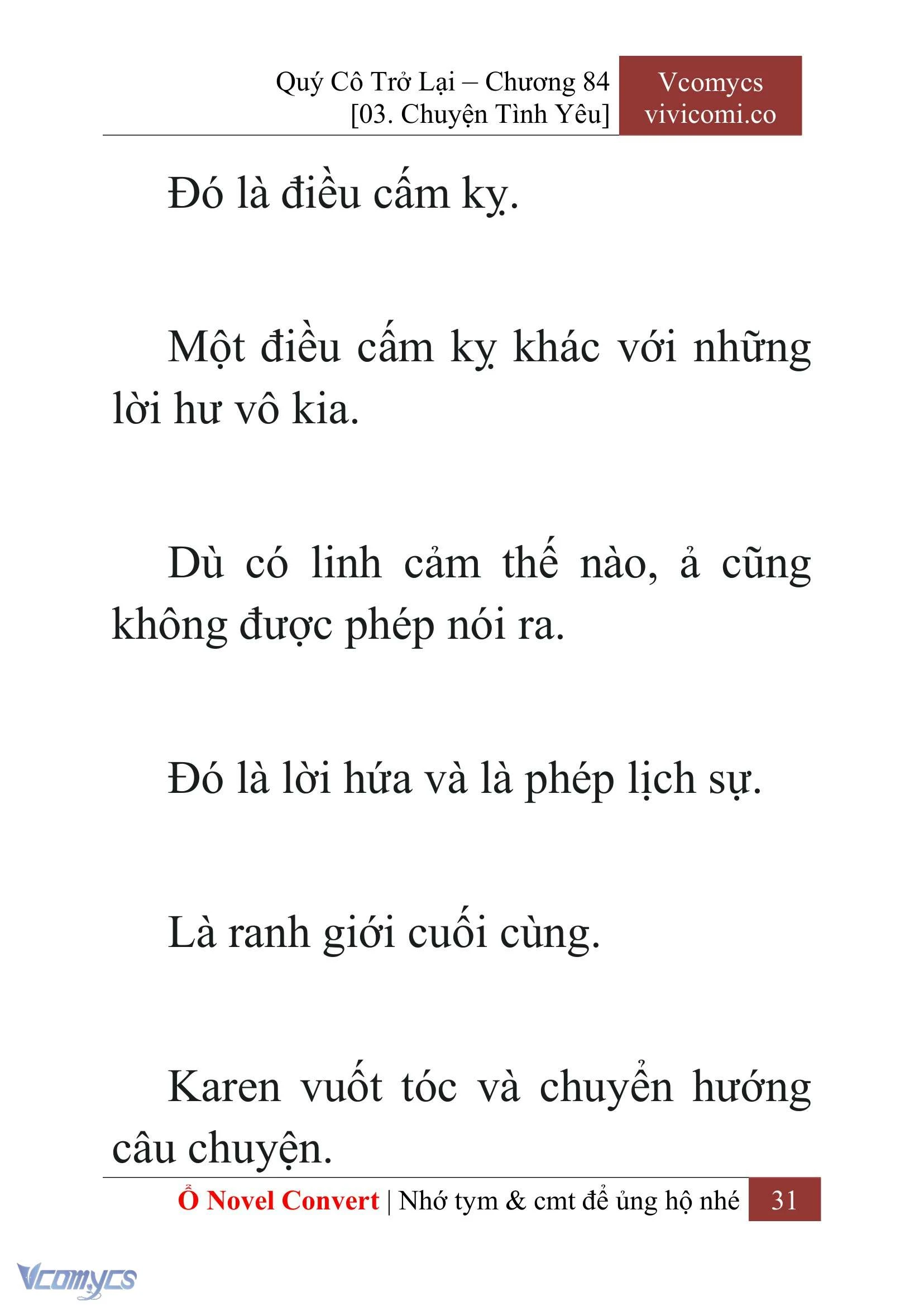 [Novel] Quý Cô Trở Lại Chapter  84 - 33
