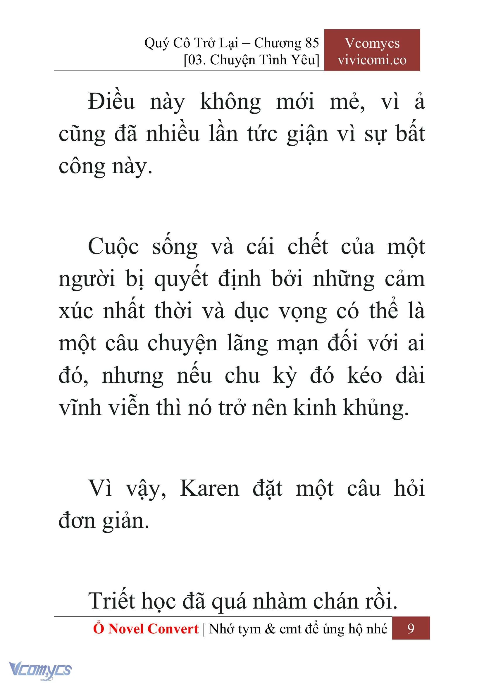 [Novel] Quý Cô Trở Lại Chapter  85 - 11
