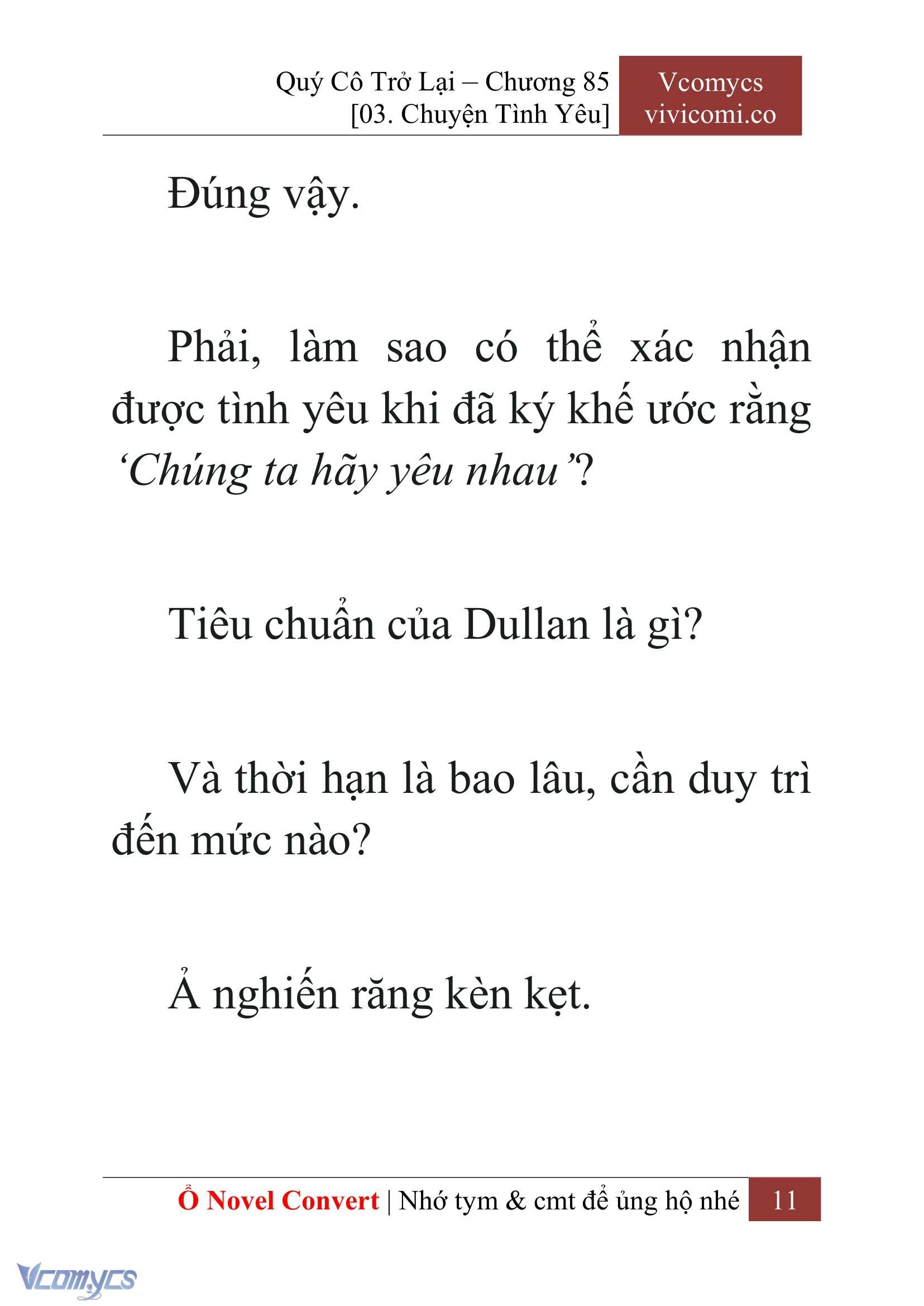 [Novel] Quý Cô Trở Lại Chapter  85 - 13