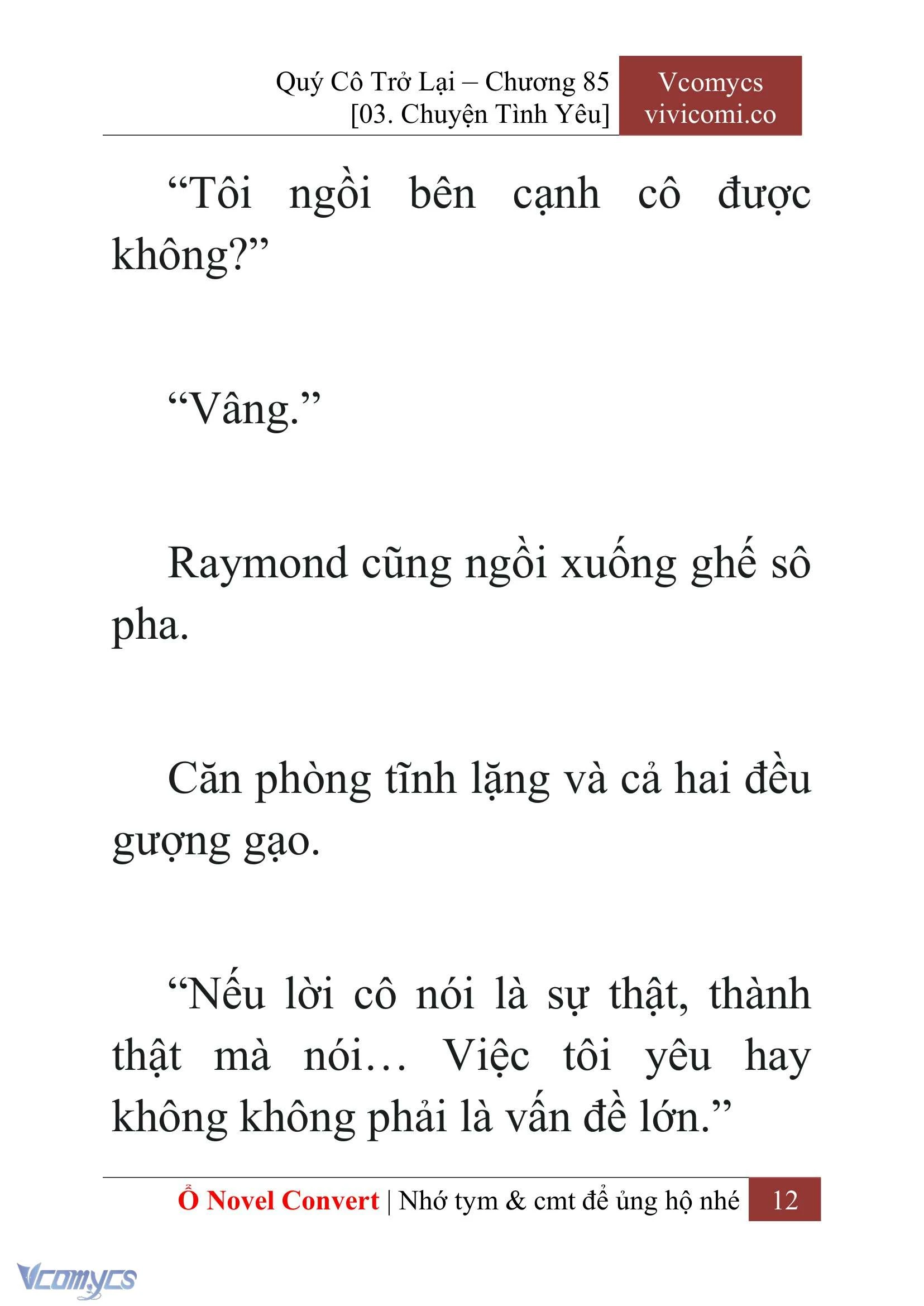 [Novel] Quý Cô Trở Lại Chapter  85 - 14