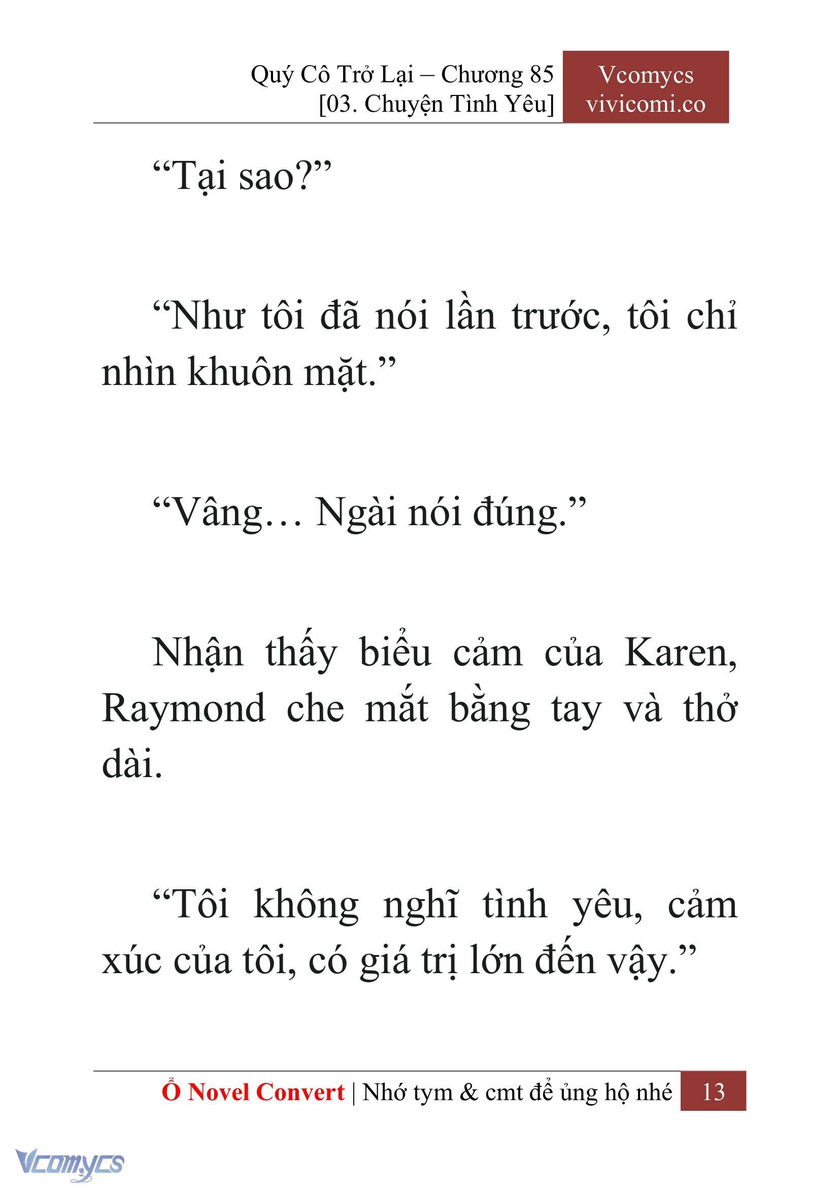 [Novel] Quý Cô Trở Lại Chapter  85 - 15