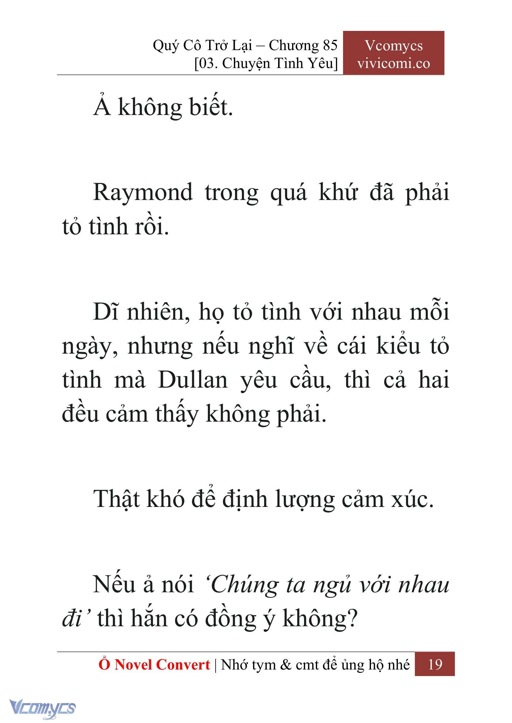 [Novel] Quý Cô Trở Lại Chapter  85 - 21