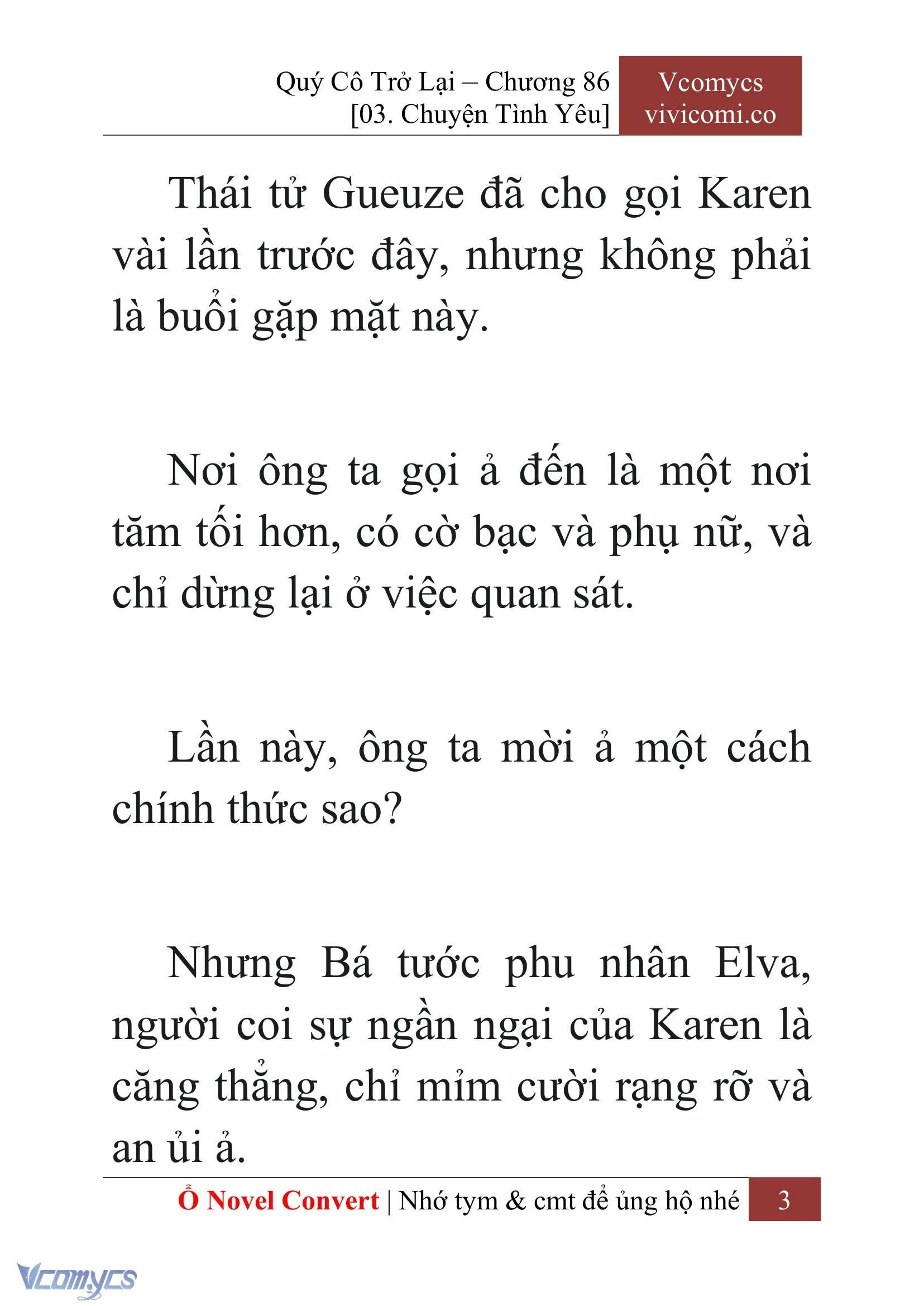 [Novel] Quý Cô Trở Lại Chapter  86 - 5