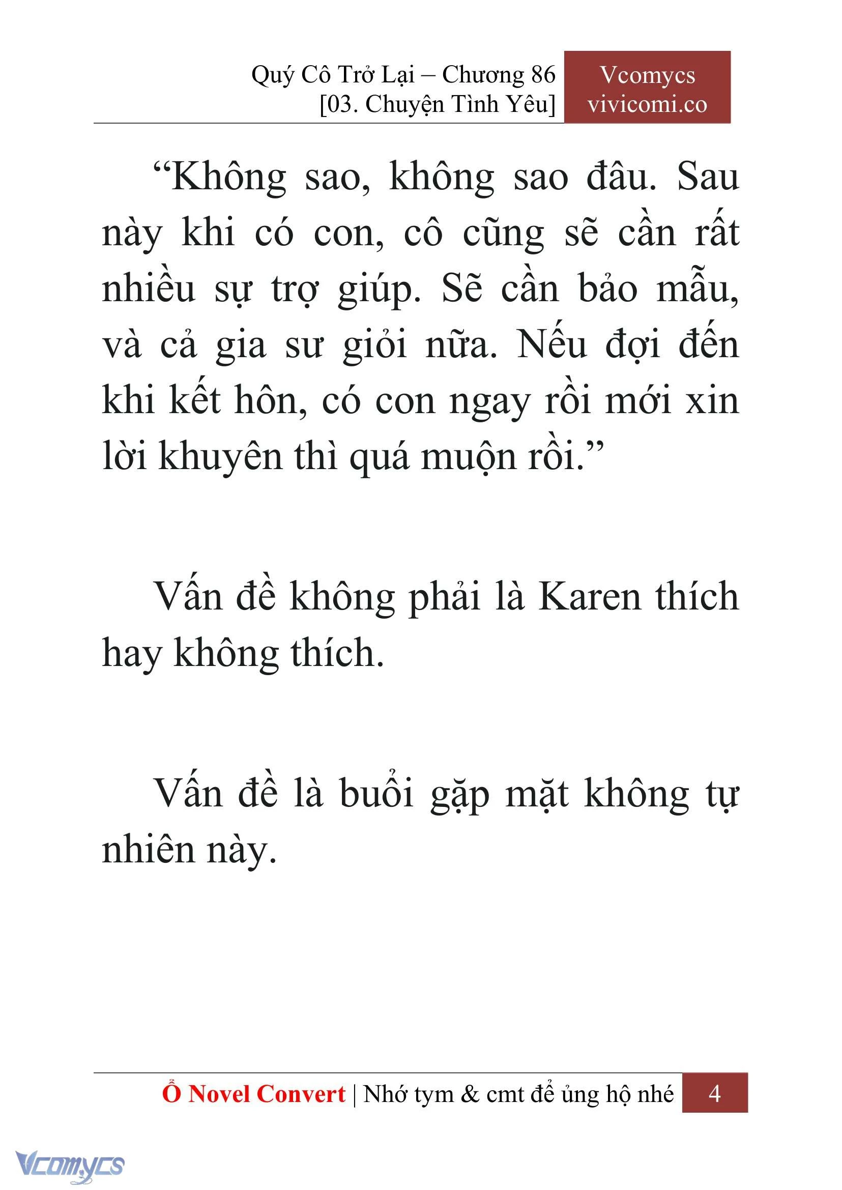 [Novel] Quý Cô Trở Lại Chapter  86 - 6