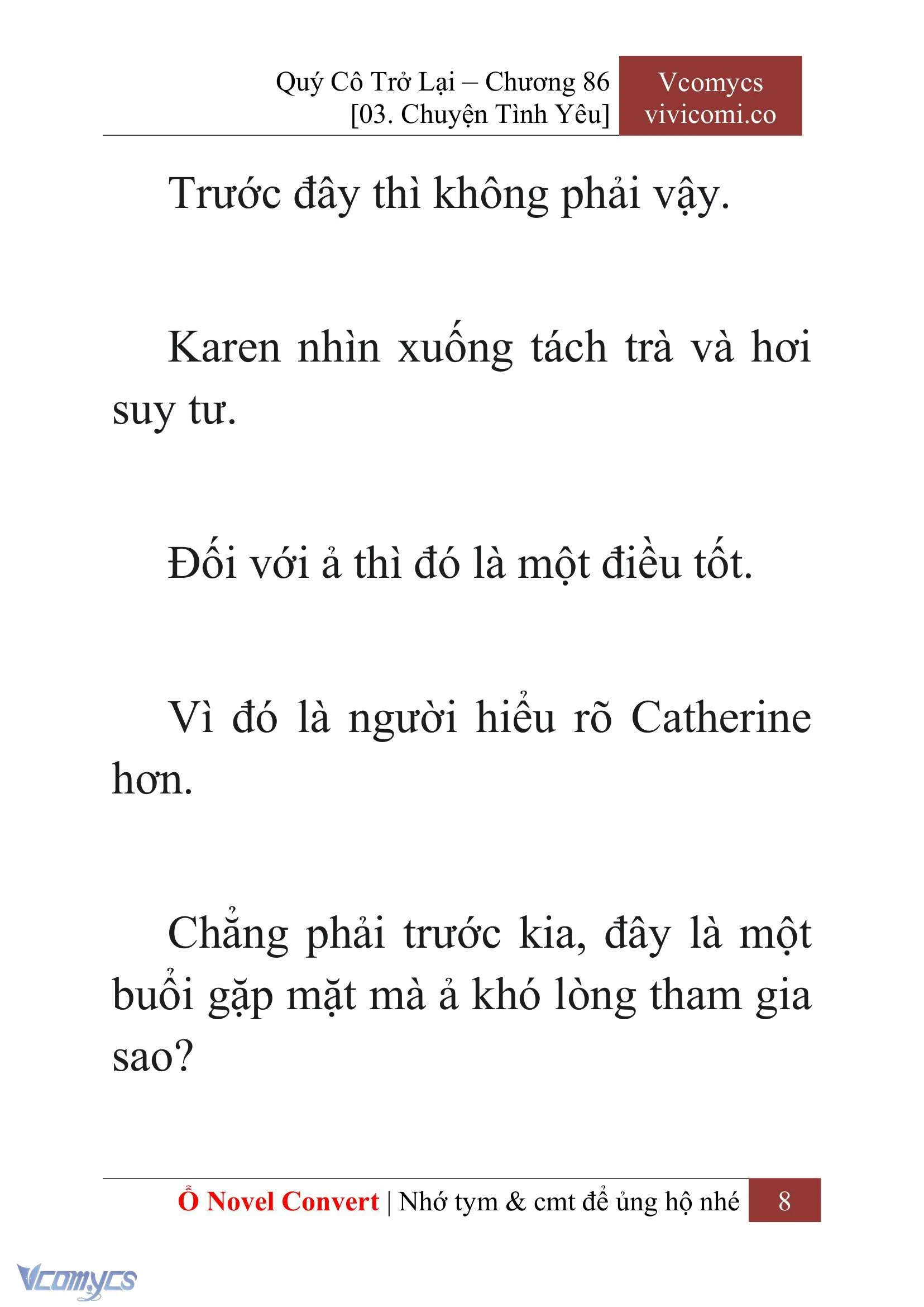 [Novel] Quý Cô Trở Lại Chapter  86 - 10