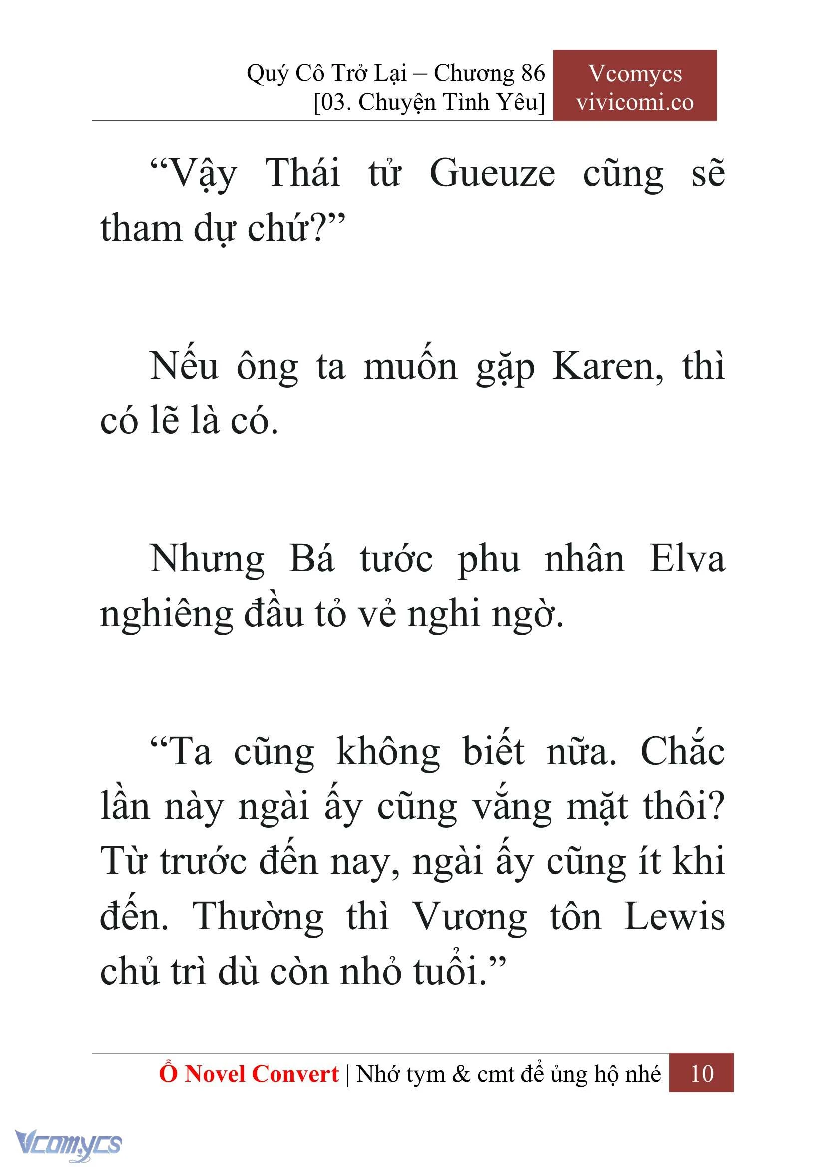 [Novel] Quý Cô Trở Lại Chapter  86 - 12