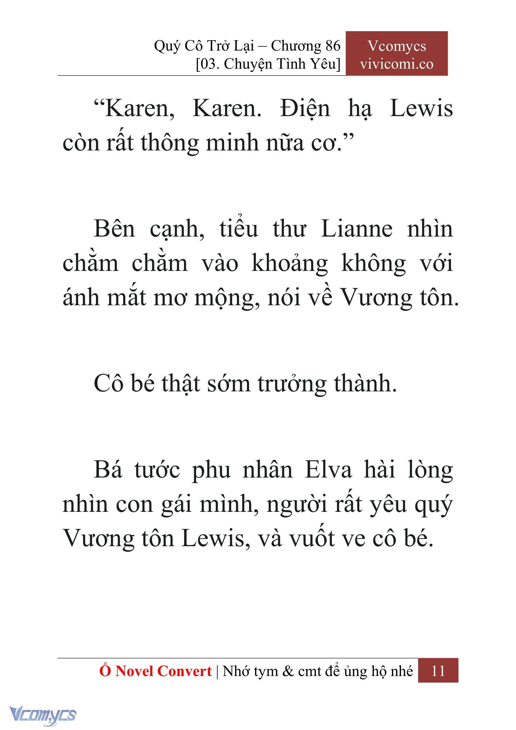 [Novel] Quý Cô Trở Lại Chapter  86 - 13