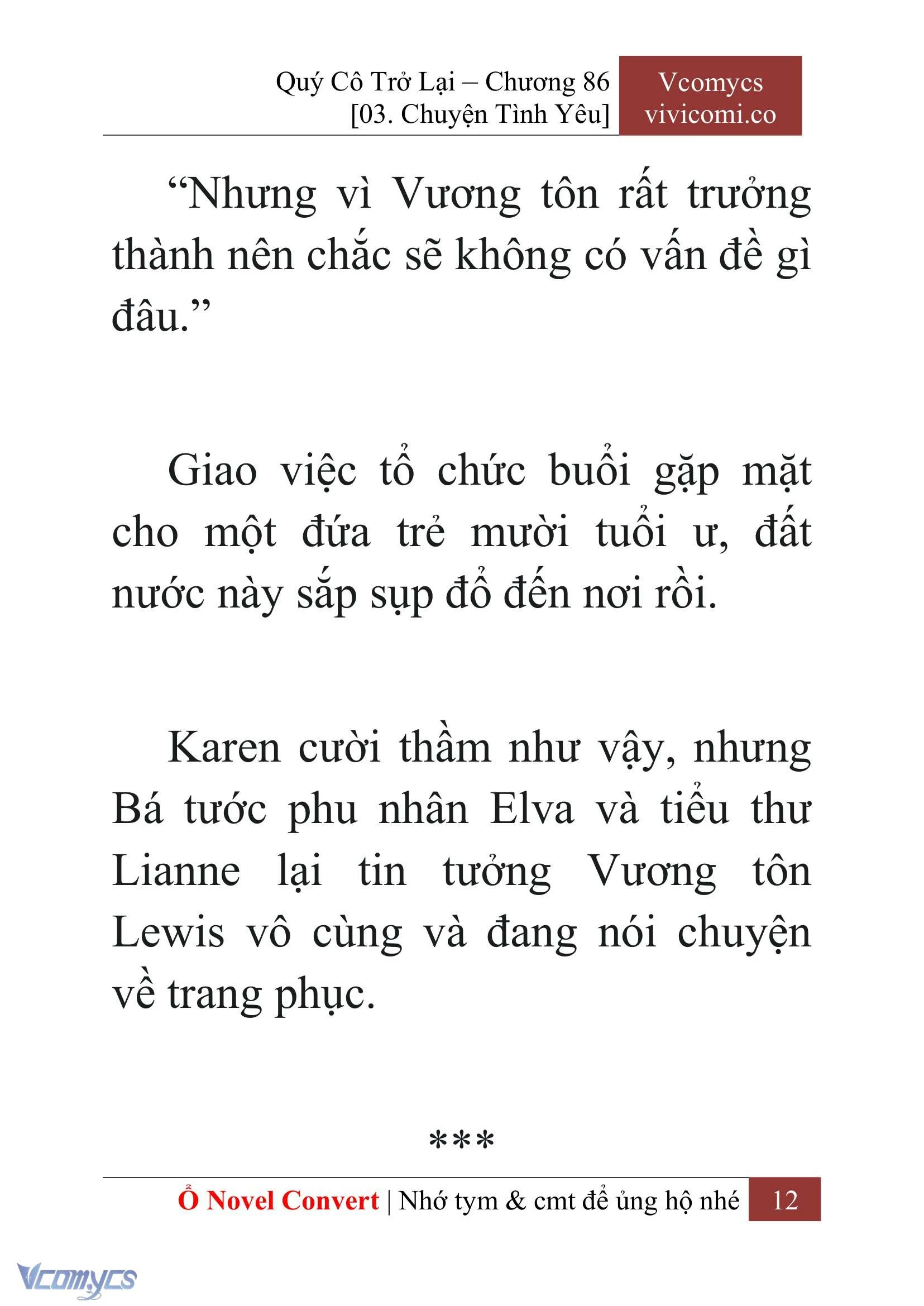 [Novel] Quý Cô Trở Lại Chapter  86 - 14