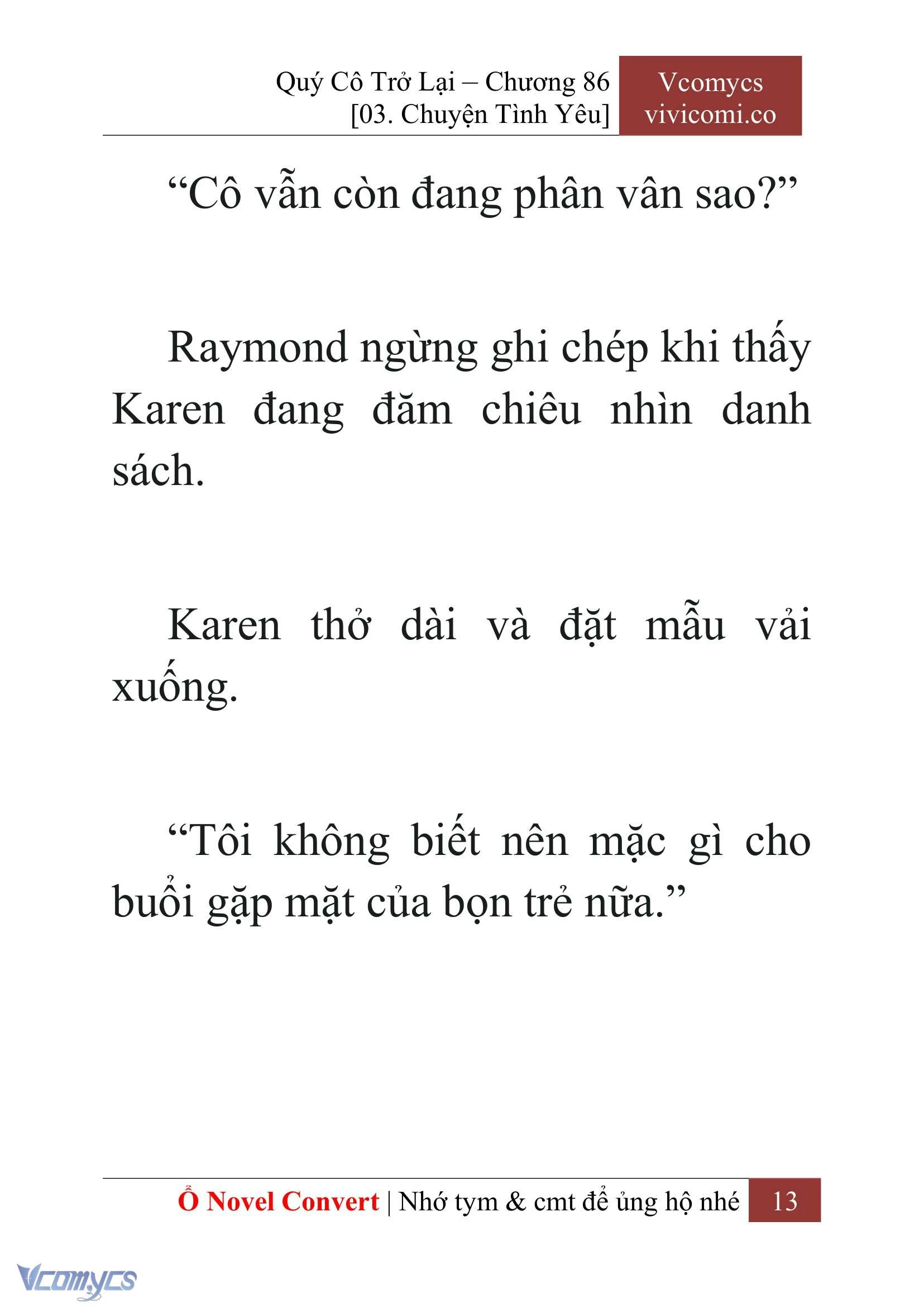 [Novel] Quý Cô Trở Lại Chapter  86 - 15