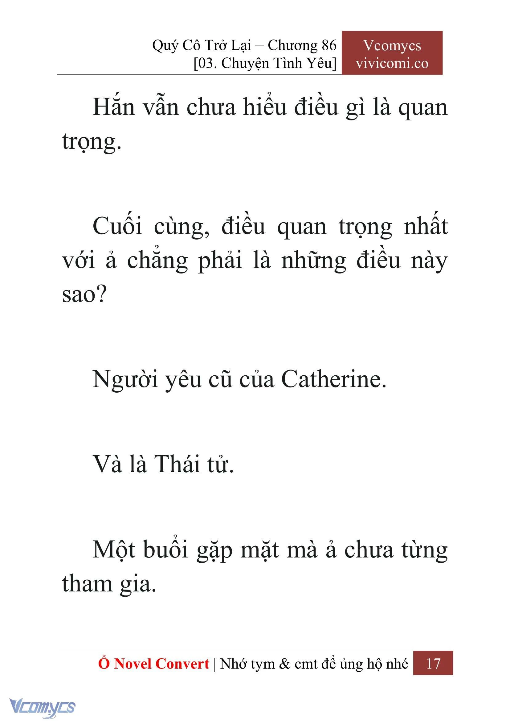 [Novel] Quý Cô Trở Lại Chapter  86 - 19