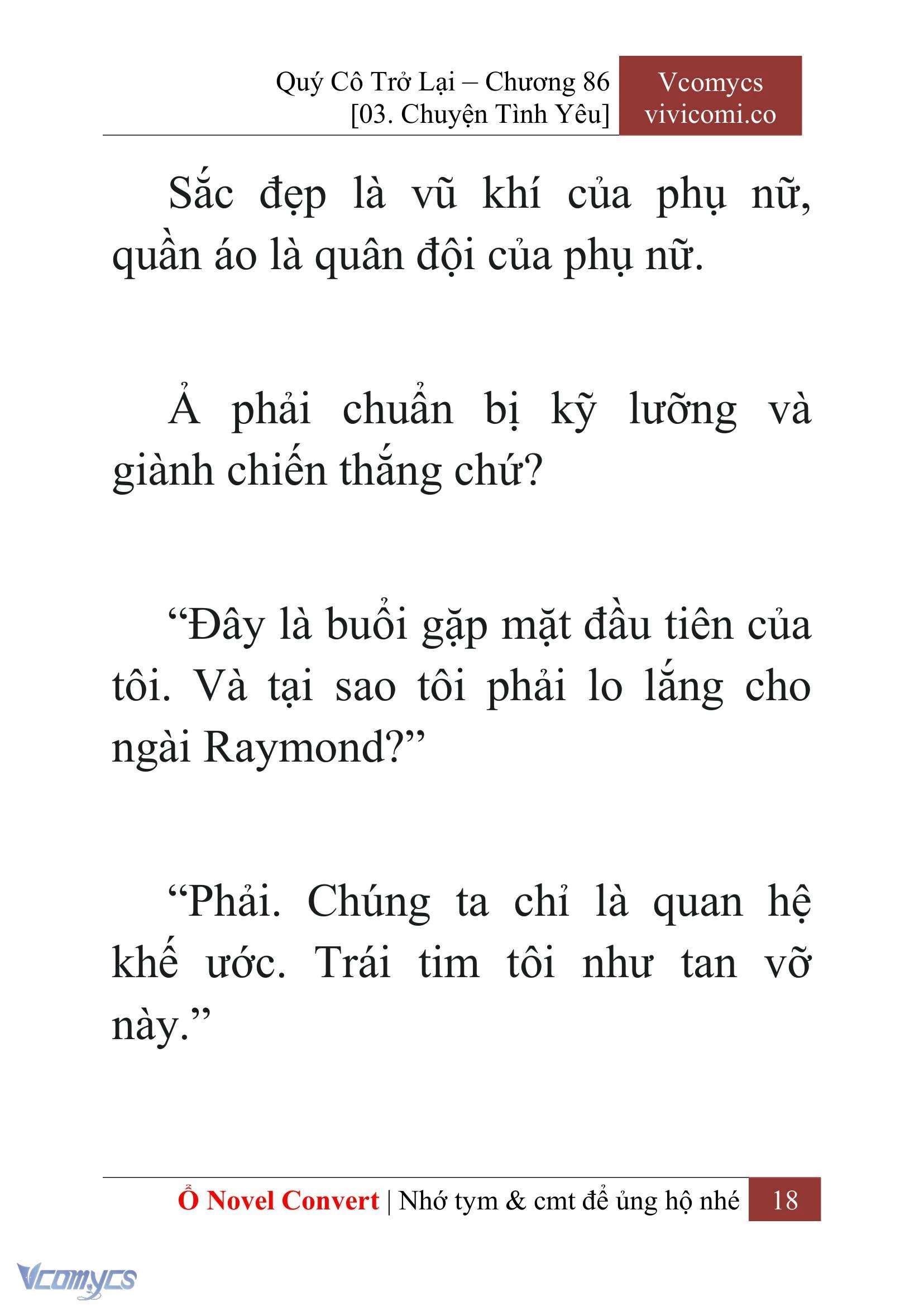 [Novel] Quý Cô Trở Lại Chapter  86 - 20