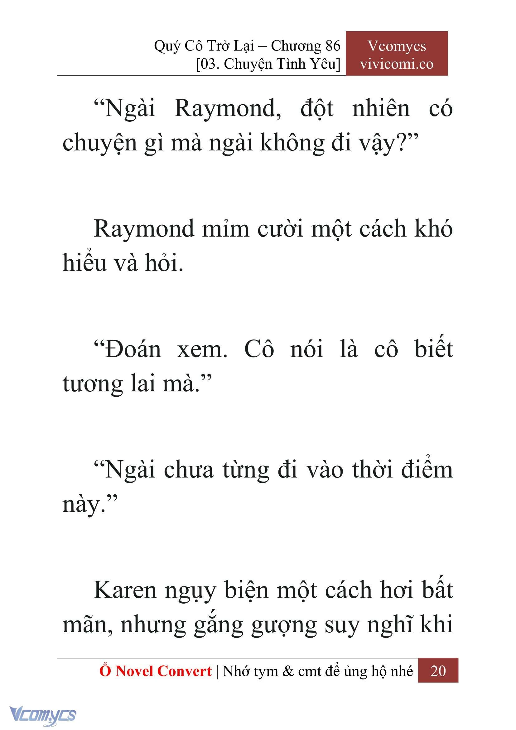 [Novel] Quý Cô Trở Lại Chapter  86 - 22