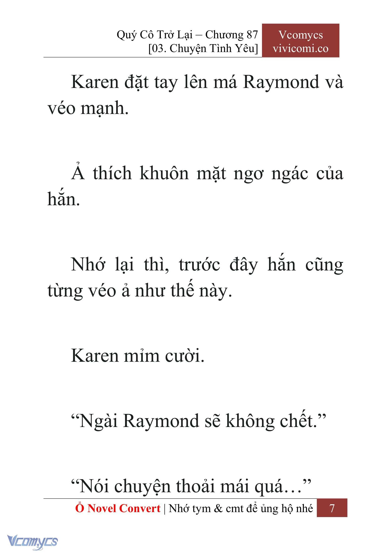 [Novel] Quý Cô Trở Lại Chapter  87 - 9