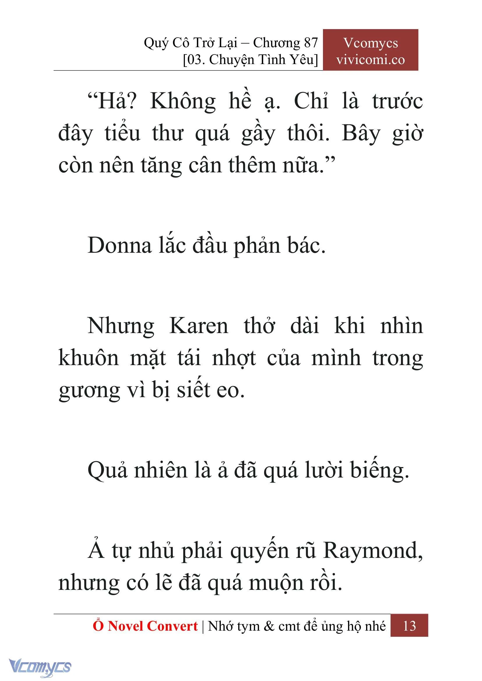 [Novel] Quý Cô Trở Lại Chapter  87 - 15