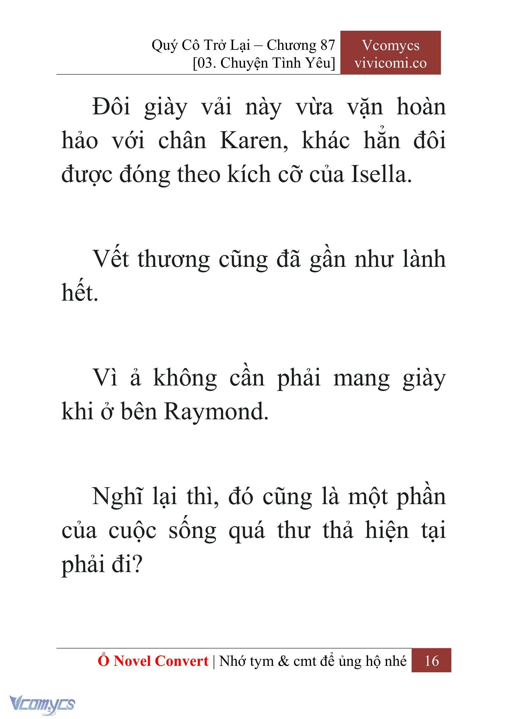 [Novel] Quý Cô Trở Lại Chapter  87 - 18
