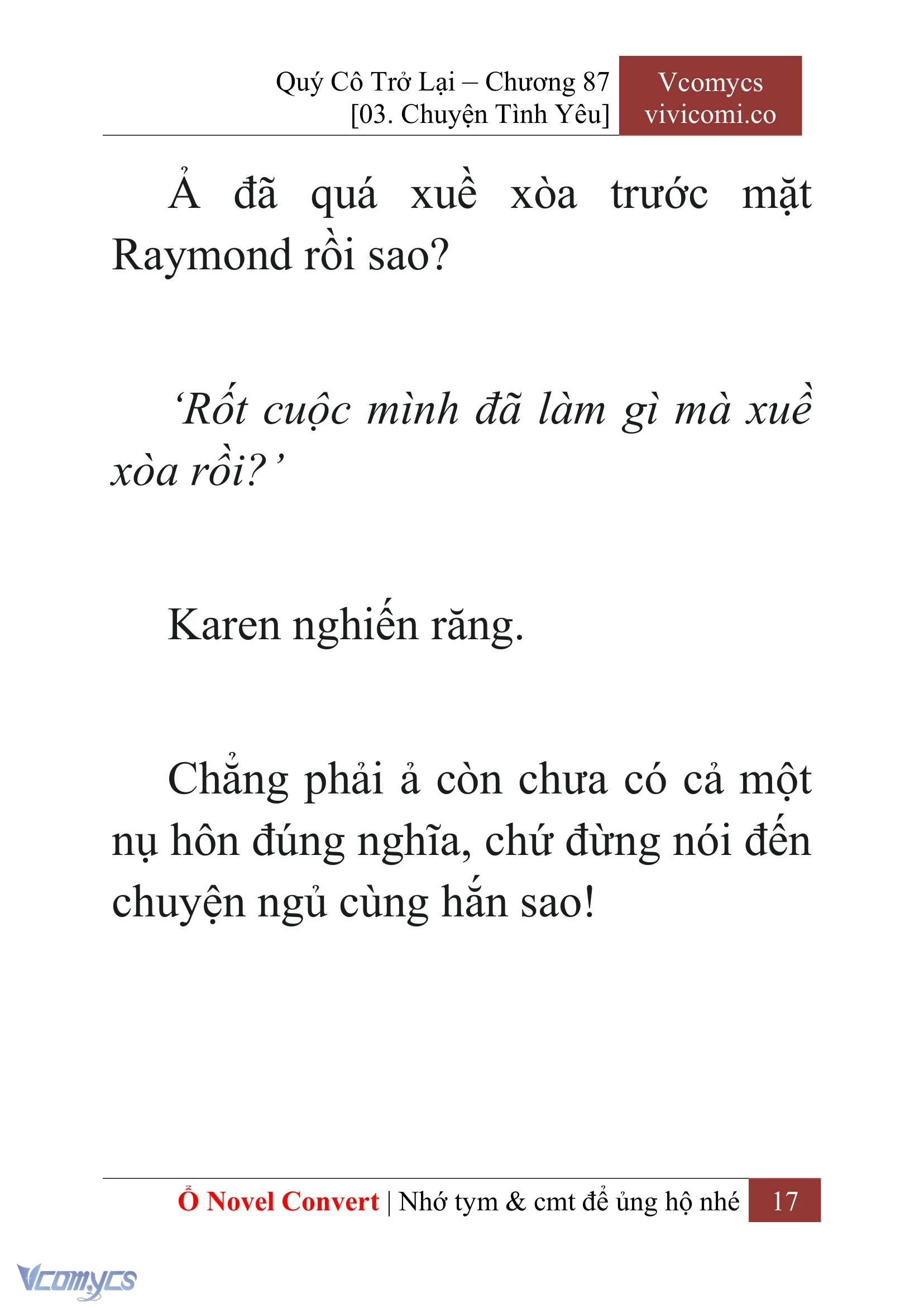 [Novel] Quý Cô Trở Lại Chapter  87 - 19