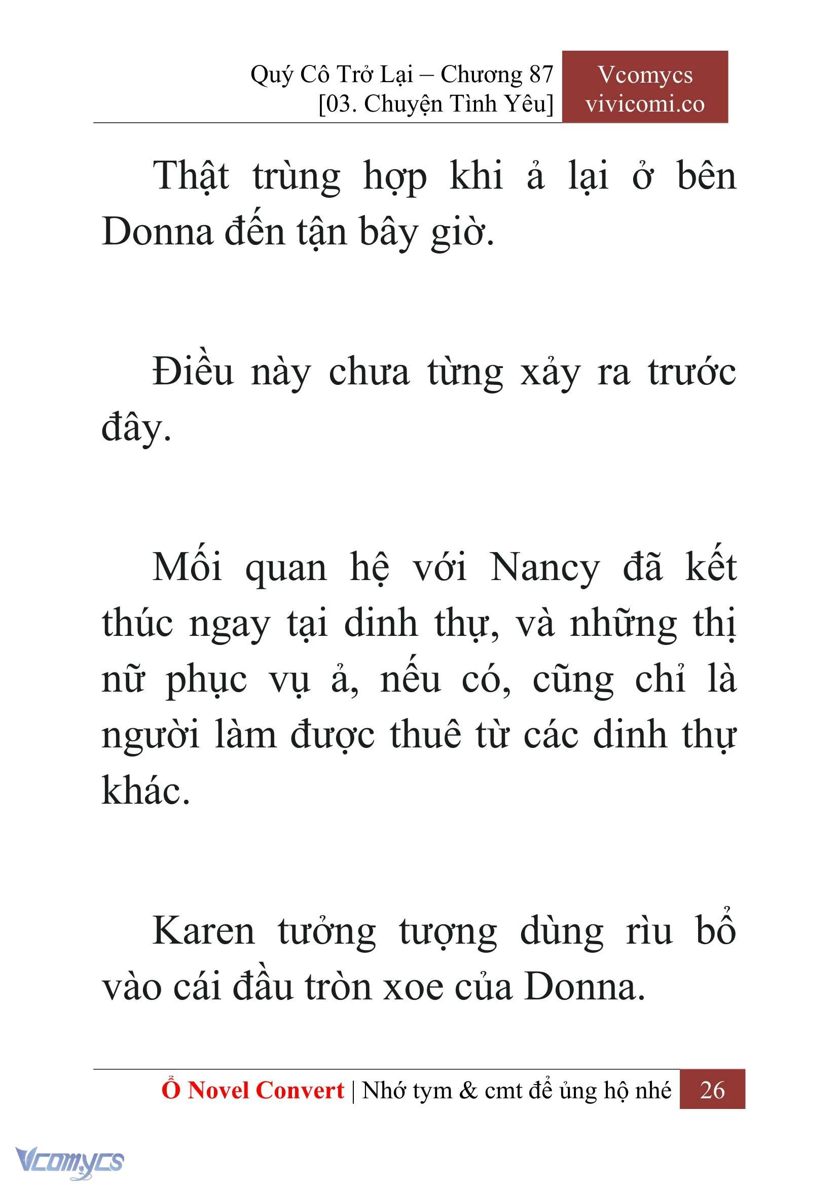 [Novel] Quý Cô Trở Lại Chapter  87 - 28