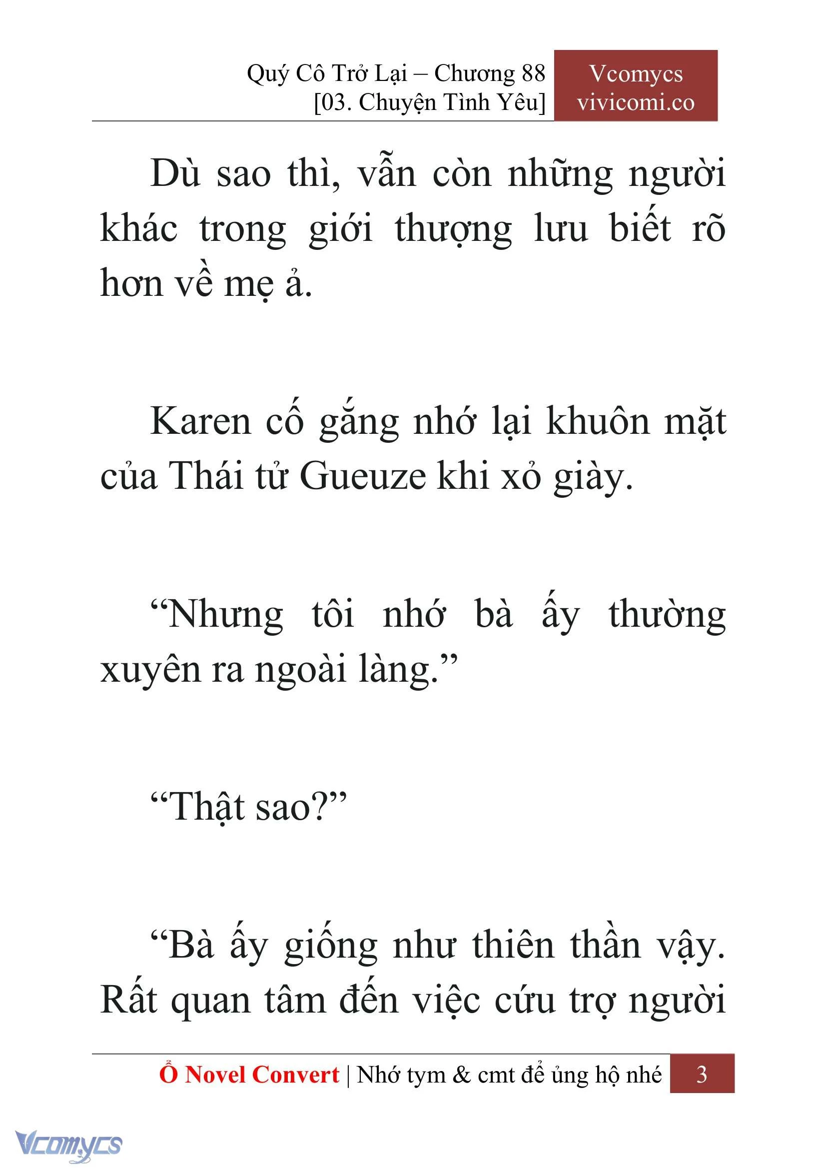 [Novel] Quý Cô Trở Lại Chapter  88 - 5