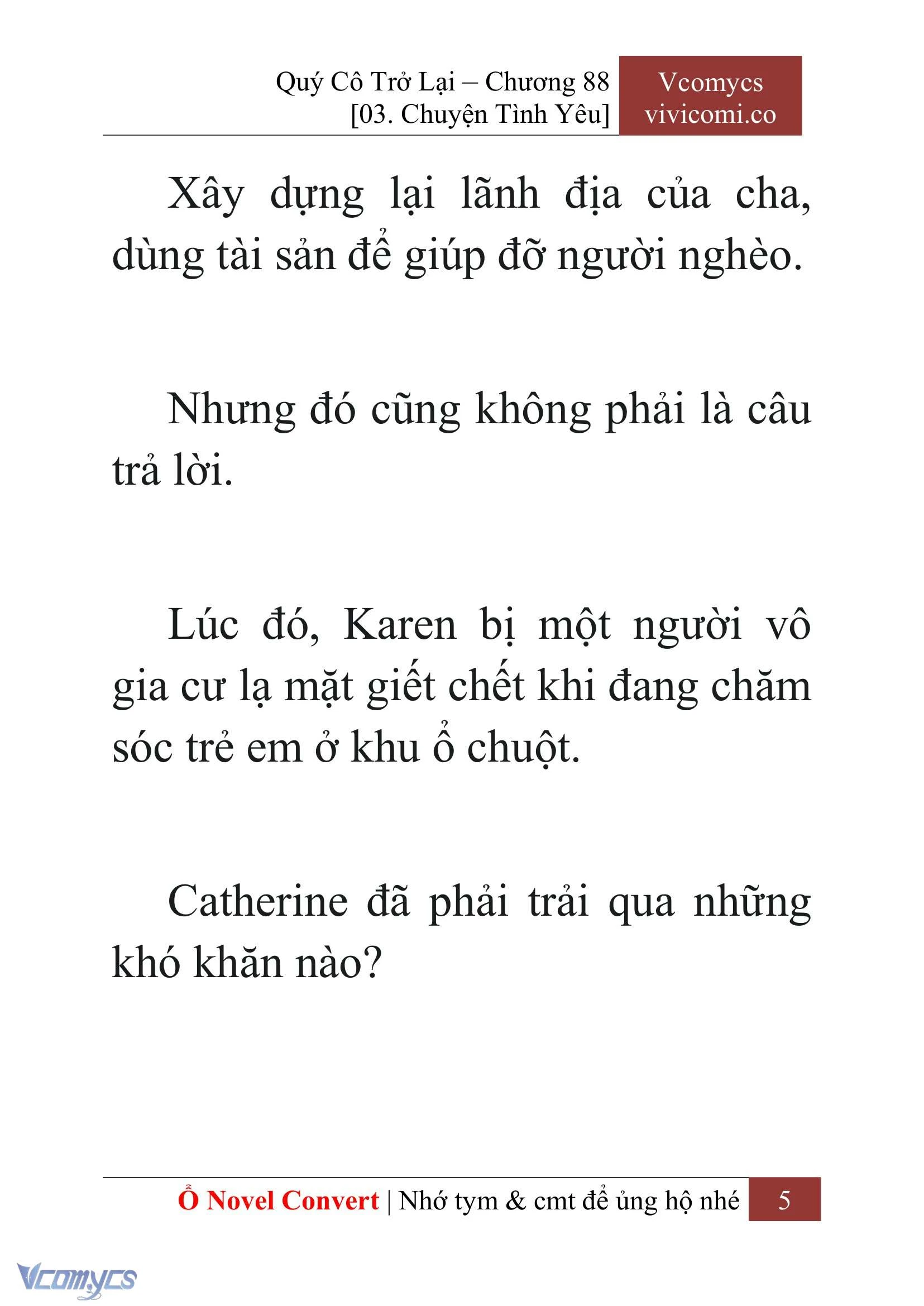 [Novel] Quý Cô Trở Lại Chapter  88 - 7