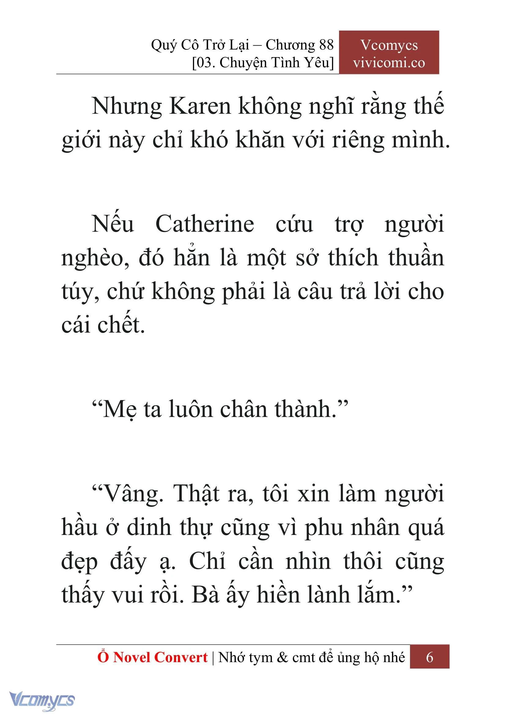 [Novel] Quý Cô Trở Lại Chapter  88 - 8