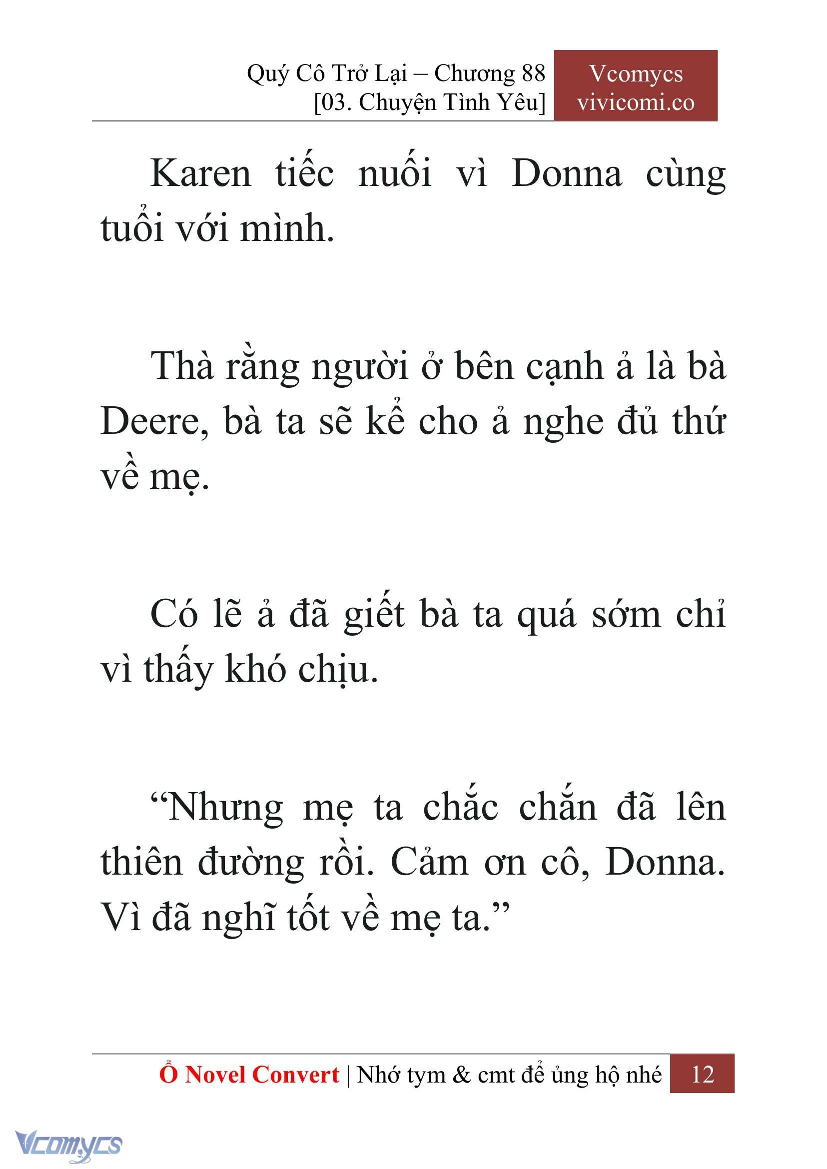 [Novel] Quý Cô Trở Lại Chapter  88 - 14